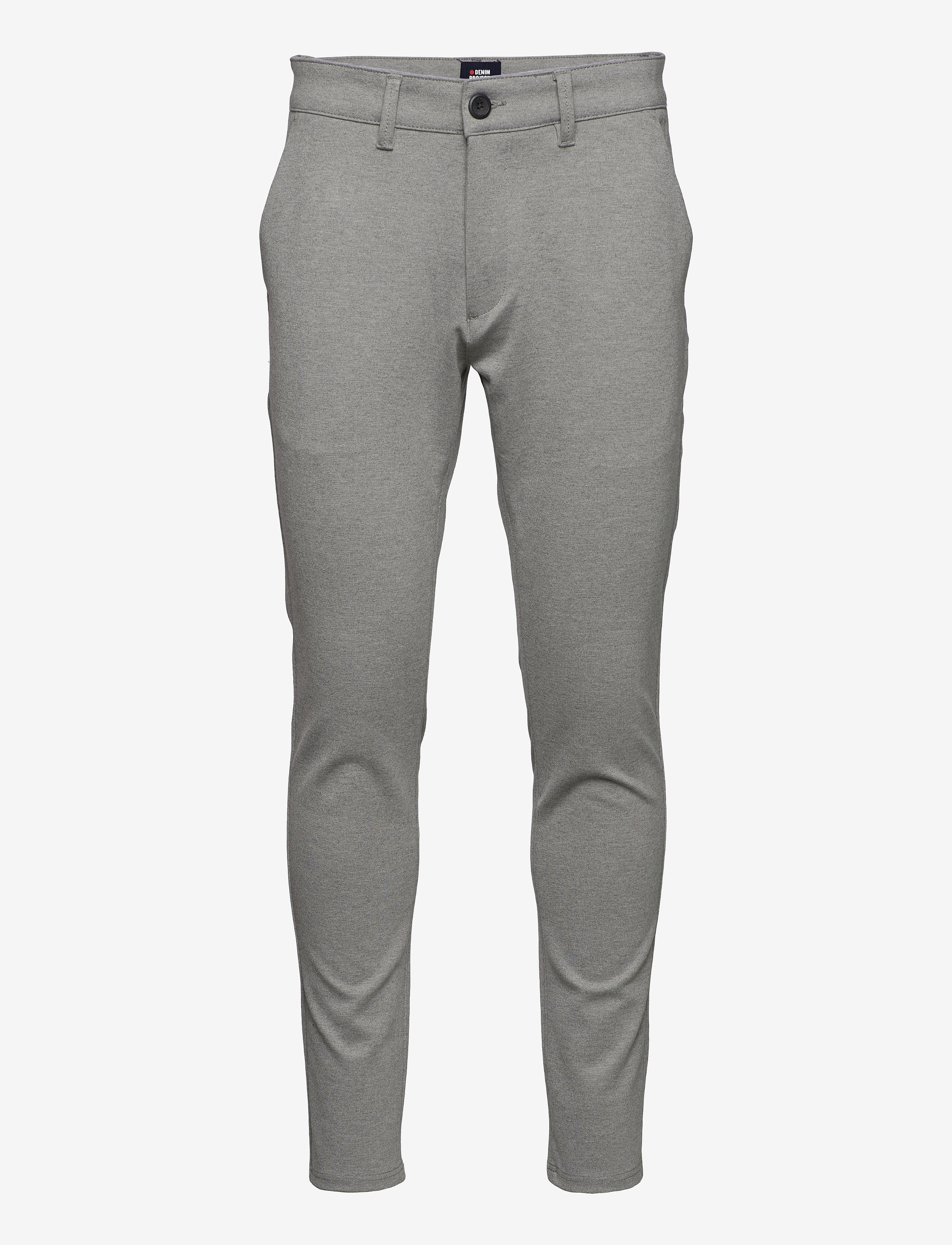 Denim Project DP Ponte Roma Plain - Vaatteet - 133 MEDIUM GREY MELANGE / grey