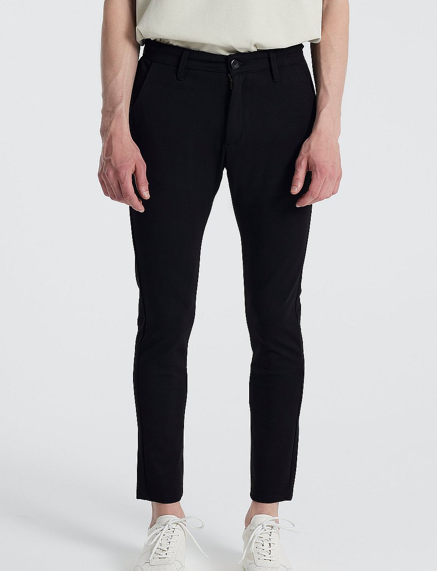 Denim Project - DP Ponte Roma Plain - freizeithosen - black - 5