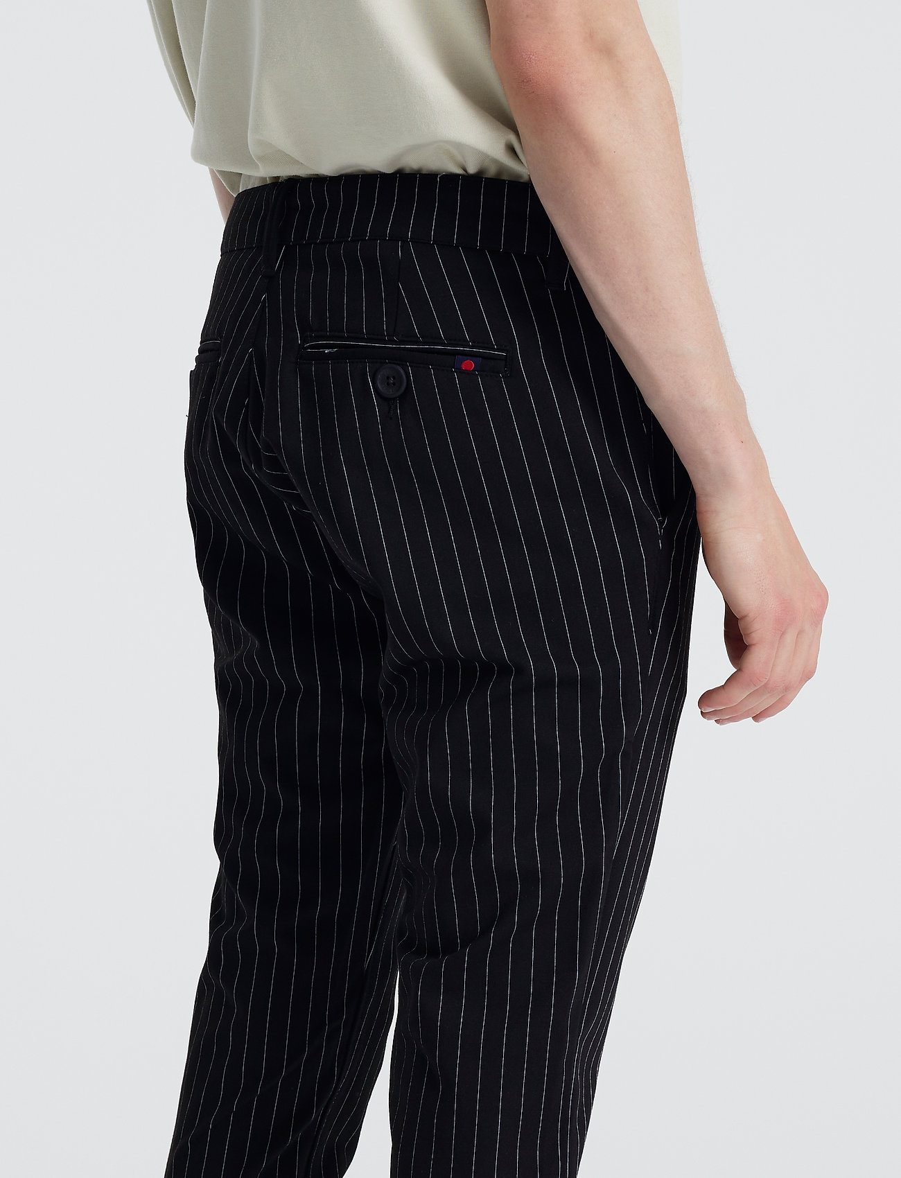 Denim Project - DP Ponte Roma Plain - laveste priser - black white pin - 4