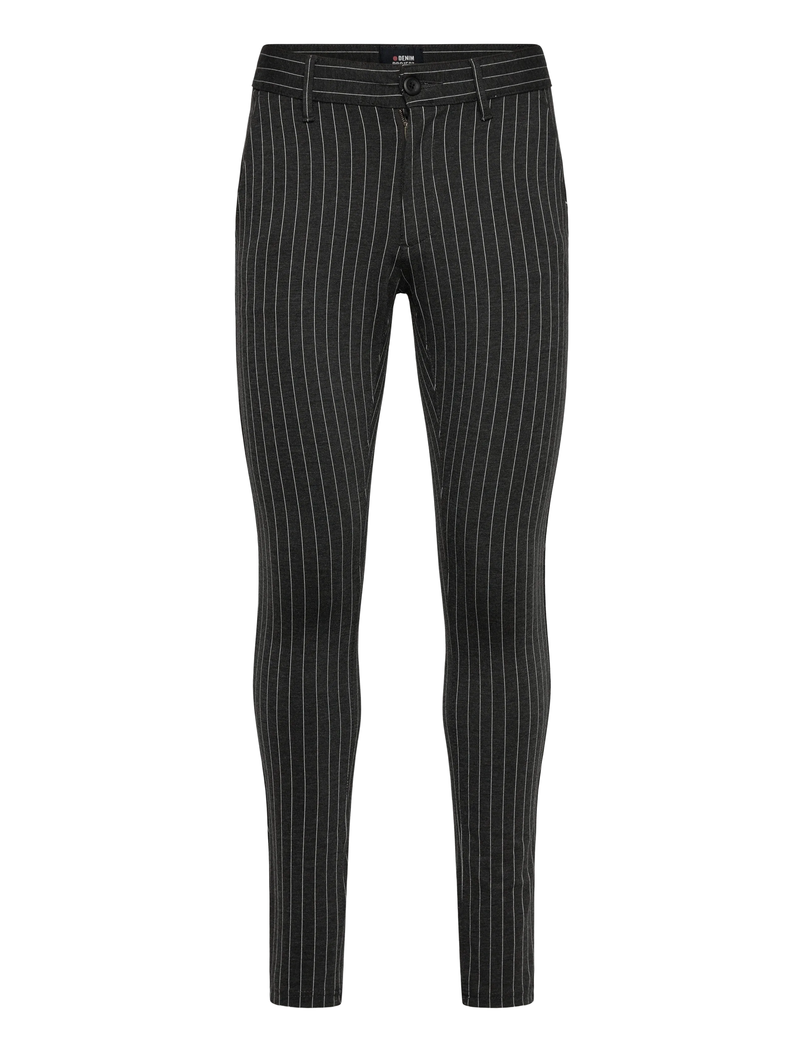 Denim Project DP Ponte Roma Plain - Vaatteet - DARK GREY MEL WITH PIN / grey