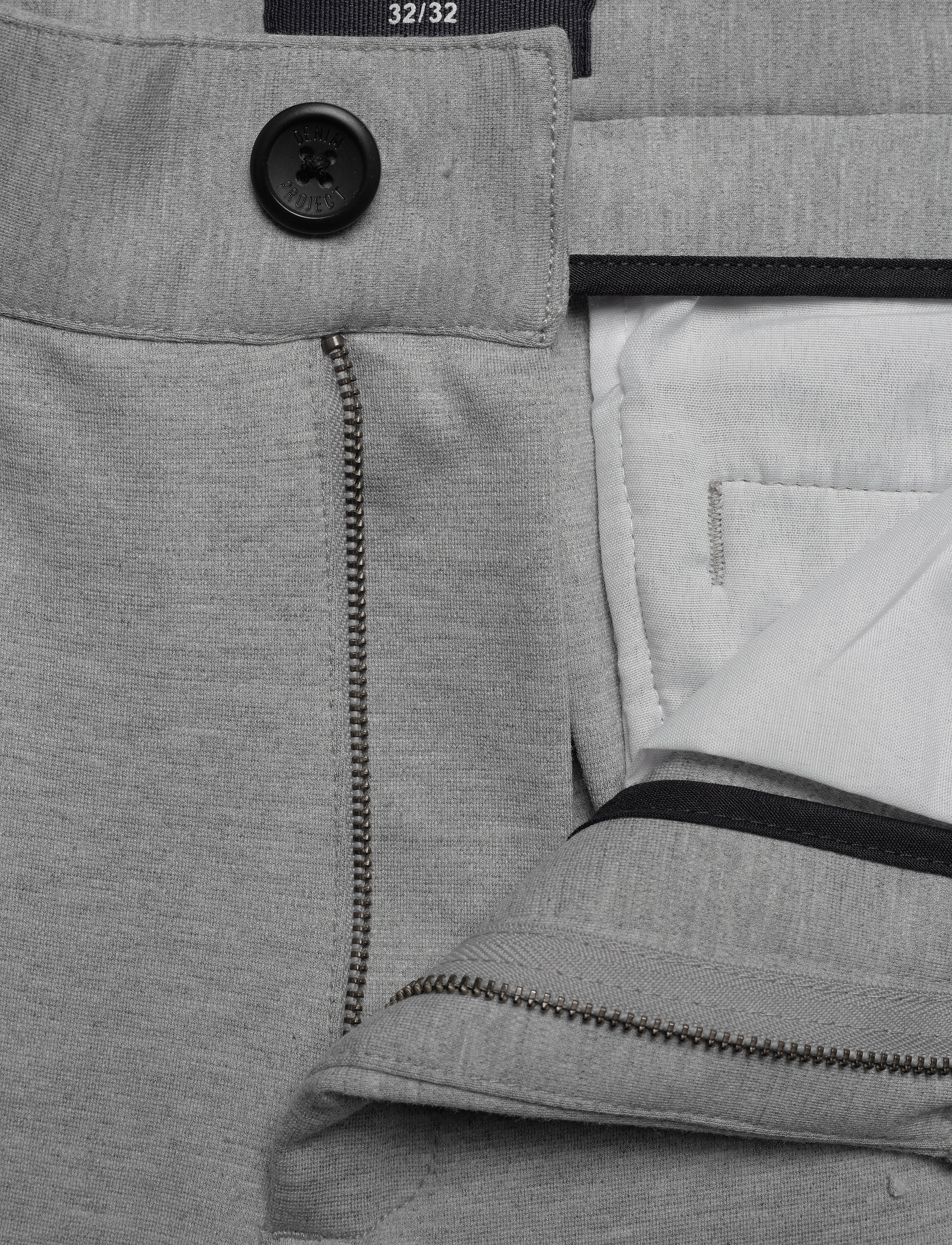 Denim Project - DP Ponte Roma Plain - laveste priser - light grey melange - 3