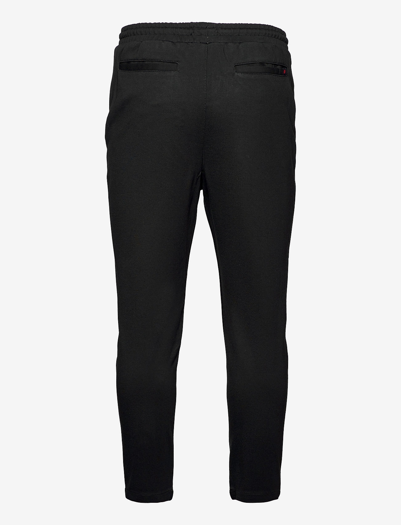 Denim Project - DP PONTE ELASTIC PANTS CROPPED - efterårstøj - black - 1