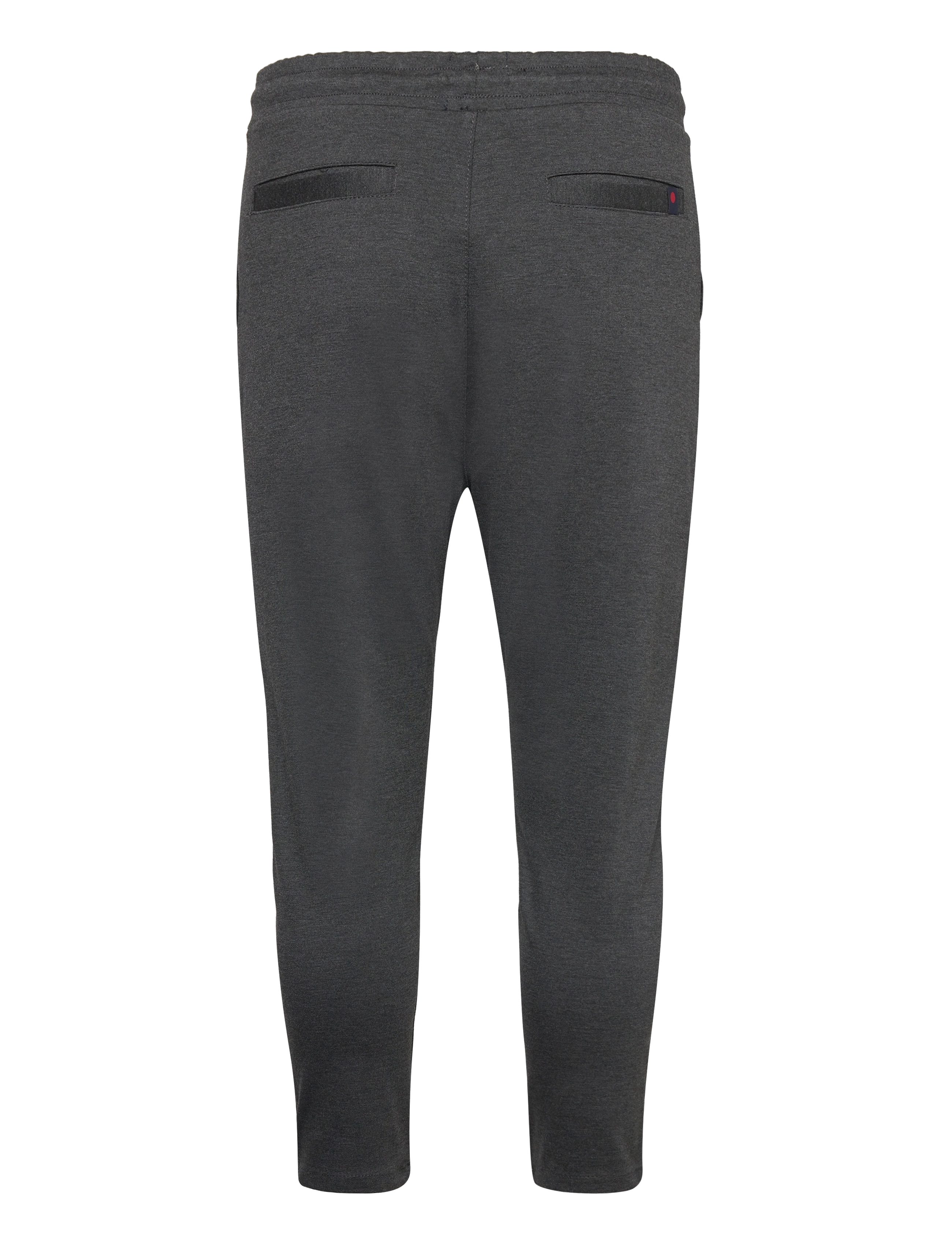 Denim project - PONTE ELASTIC PANTS CROPPED - dark grey melange - 1