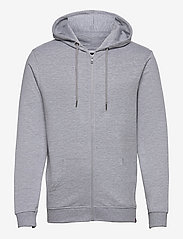 Denim project - Basic Zip Cardigan - hoodies - 067 light grey melange - 0
