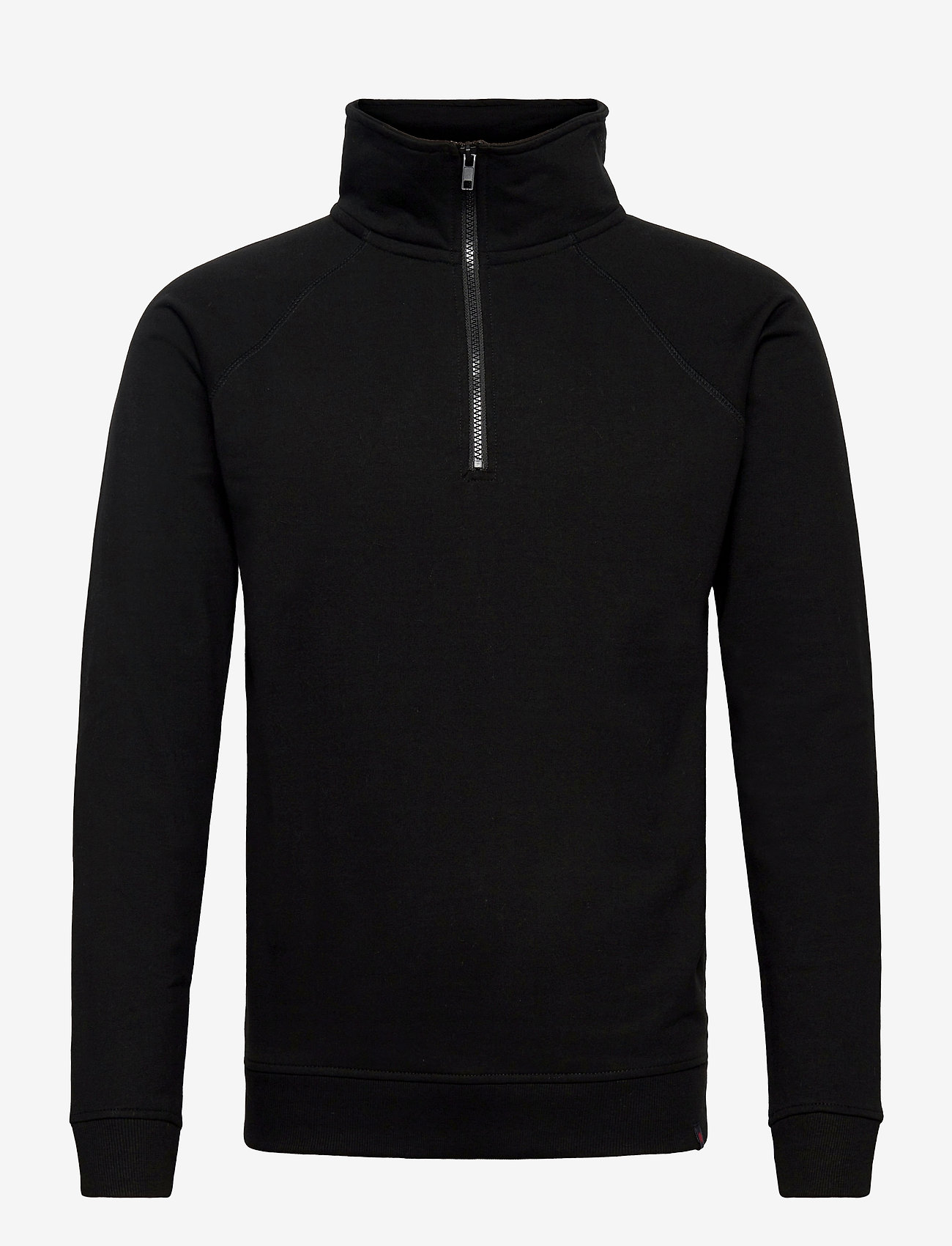 Basic Half-Zip Highneck - 001 BLACK