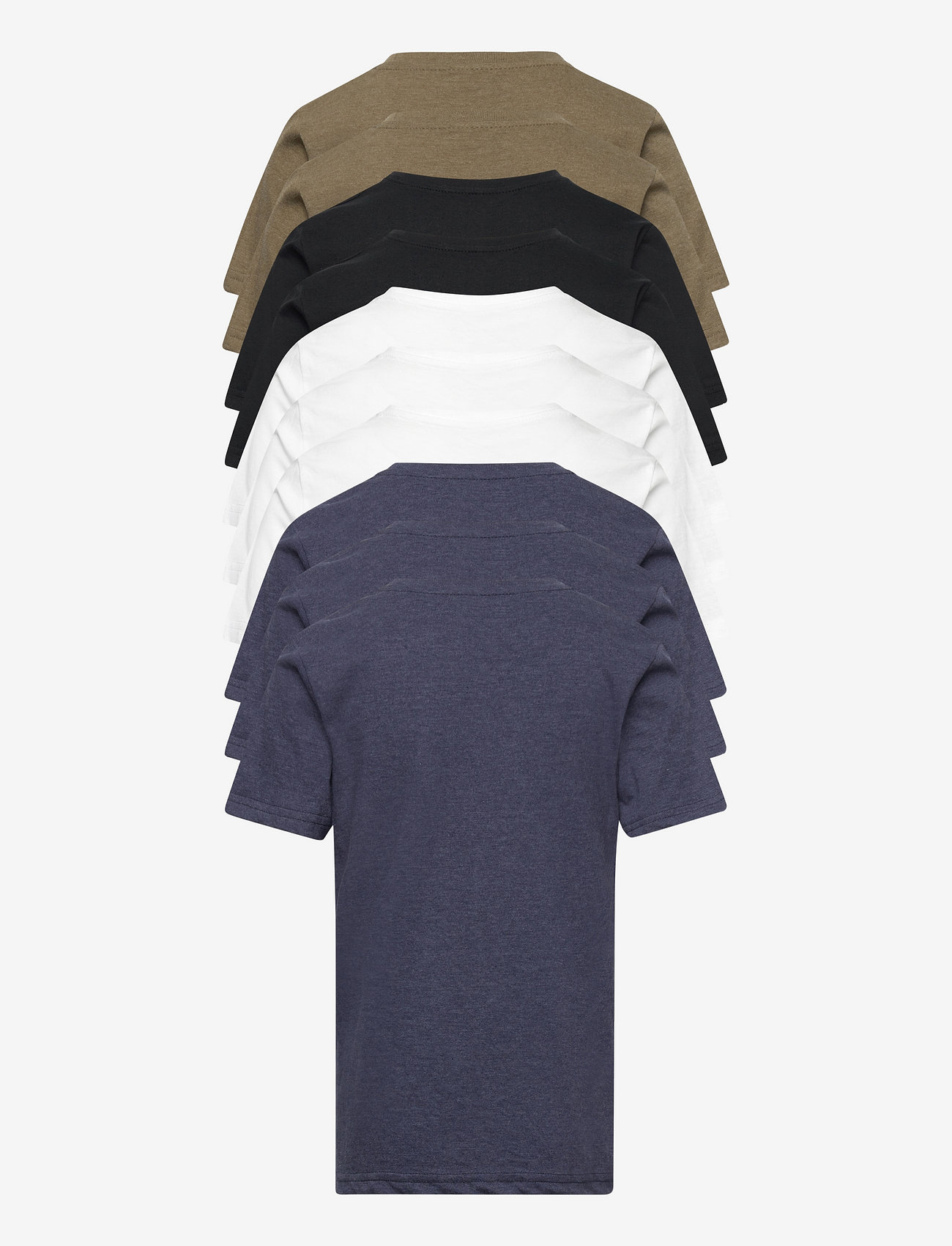 Denim project - 10-Pack Junior Tee - 3xtotal eclipse mel 3xwhite 2xolive night mel 2xbl - 2