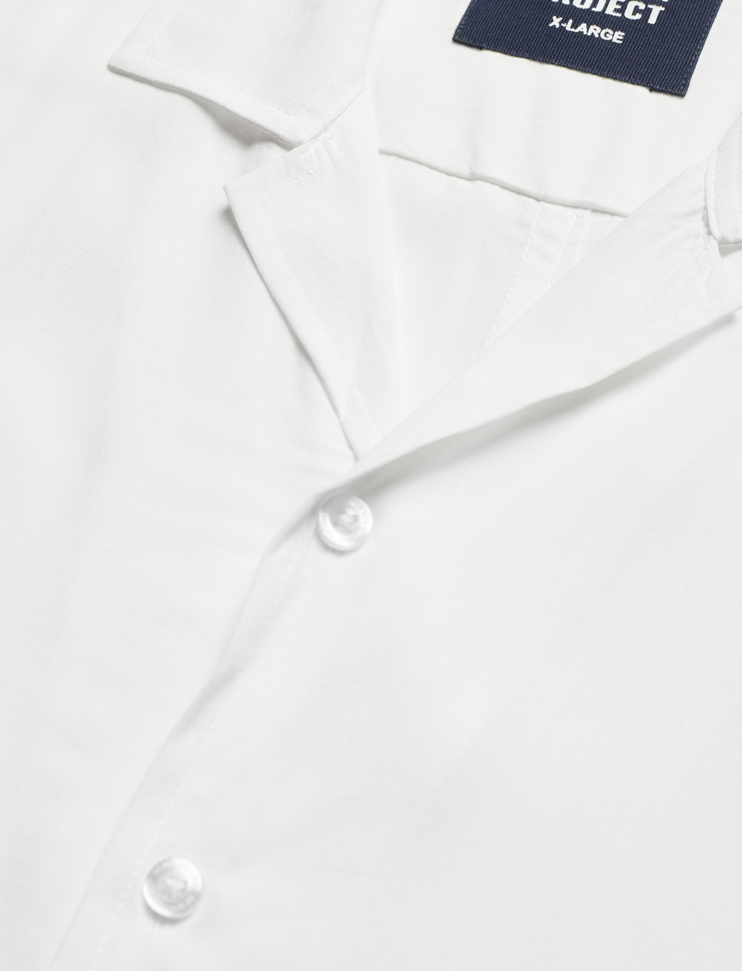 Denim project - EL G SS CUBA SHIRT - 002 white - 3