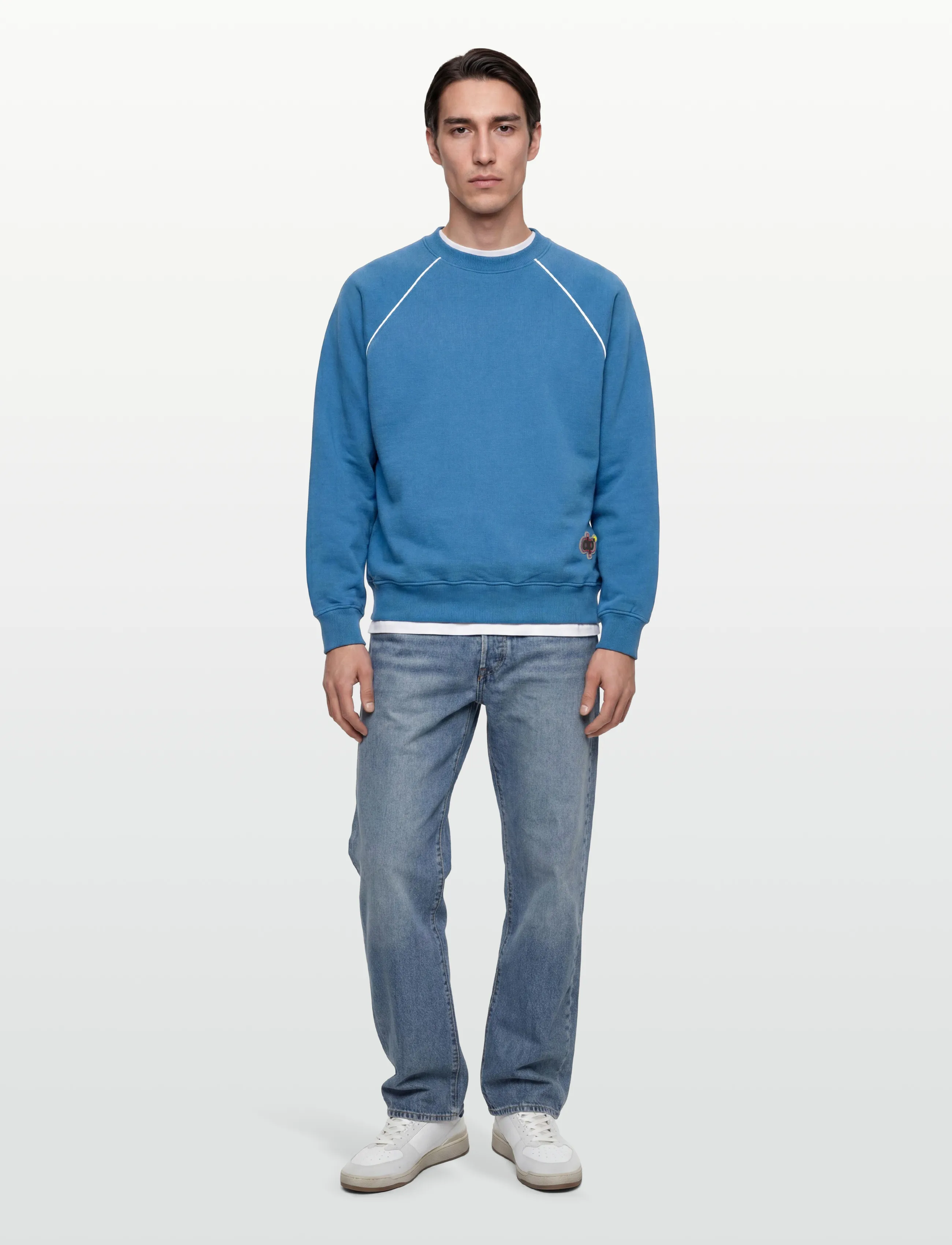Denim Project - DP JAMES NEW SWEAT CREW NECK - laveste priser - 237 high light blue - 0