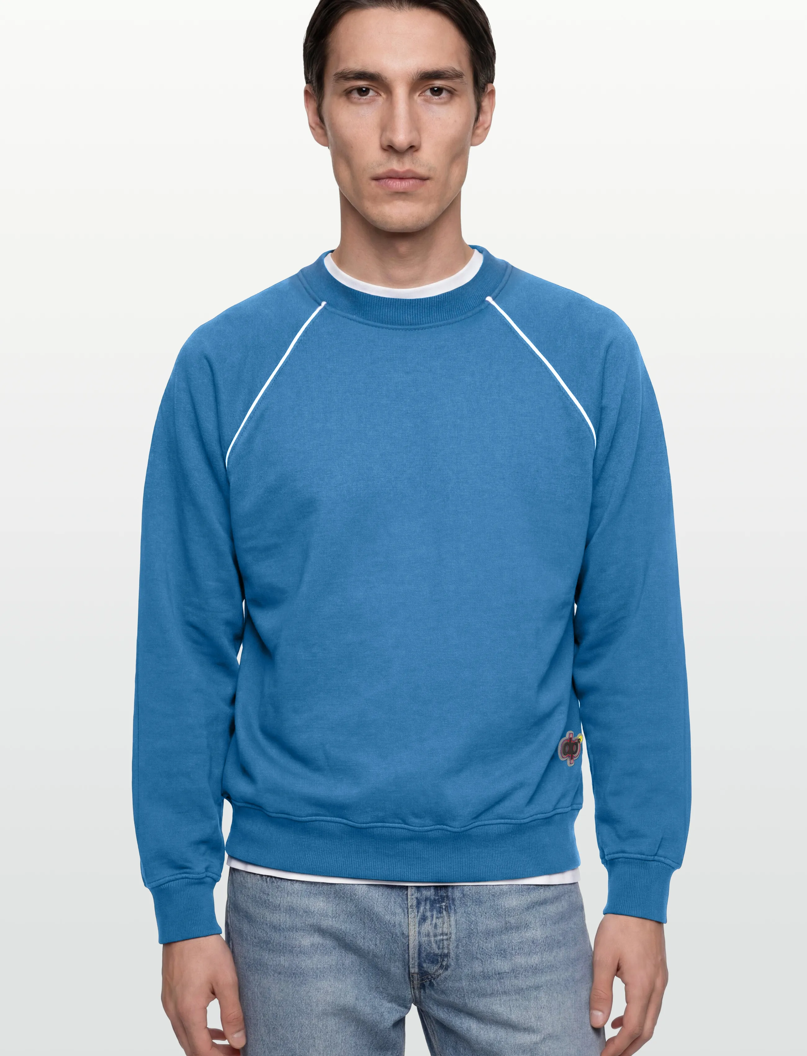 Denim Project - DP JAMES NEW SWEAT CREW NECK - laveste priser - 237 high light blue - 3