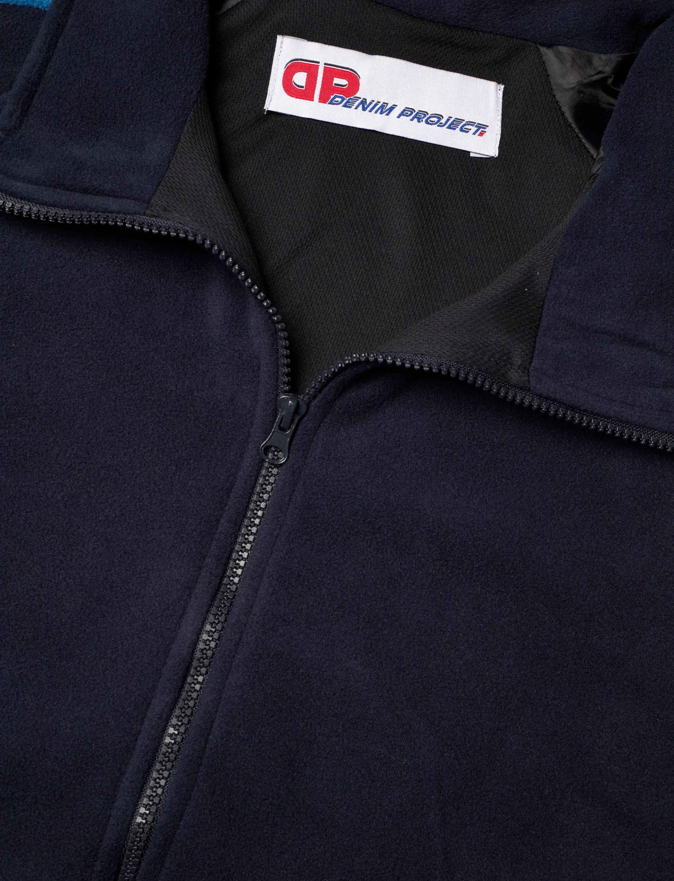 Denim Project - DPLuke Fleece - sweatshirts & hoodies - 238 high navy w. purple/light blue - 2