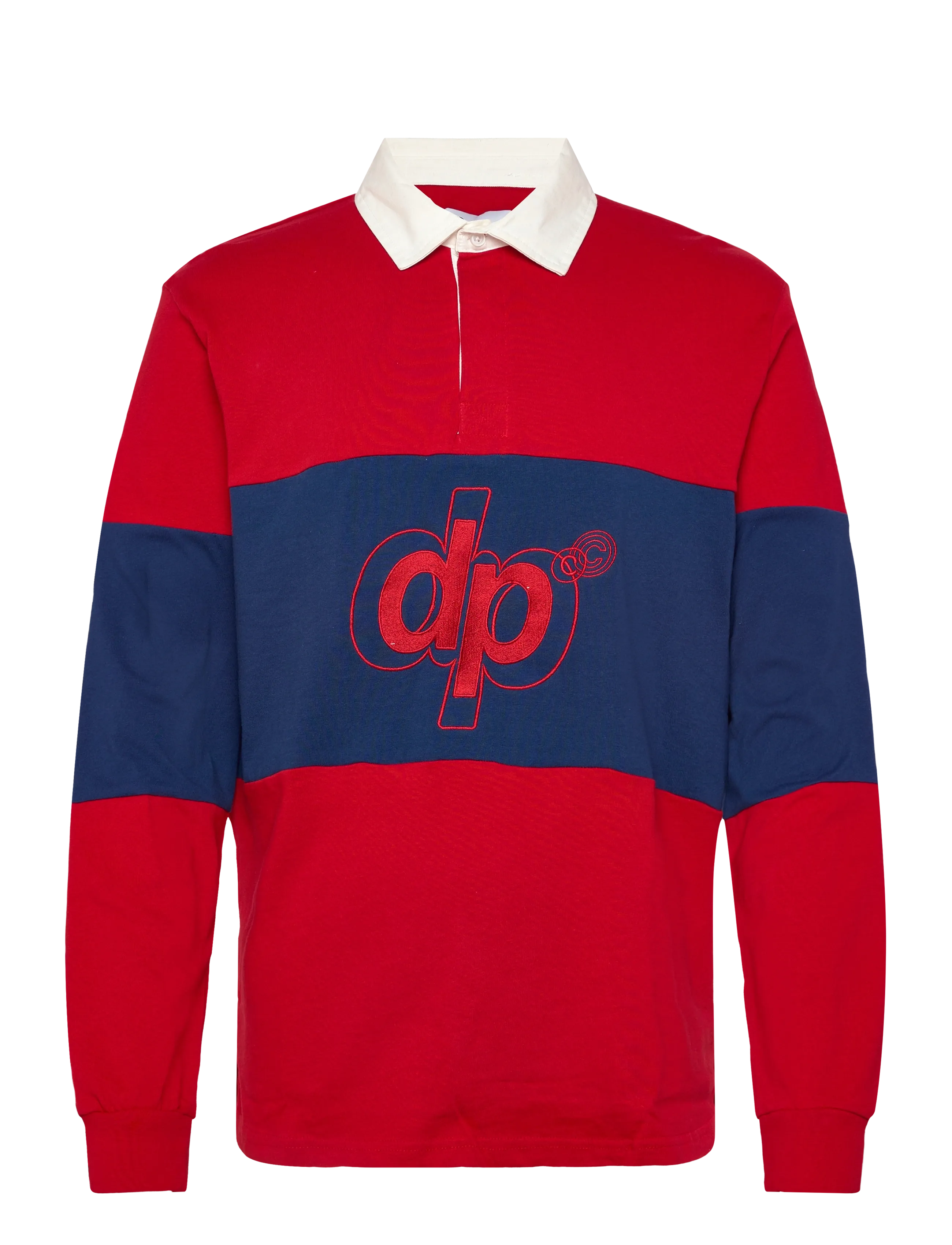 Denim Project DP Noah Rugby Polo - Poloer - 261 HIGH NAVY/RED / red