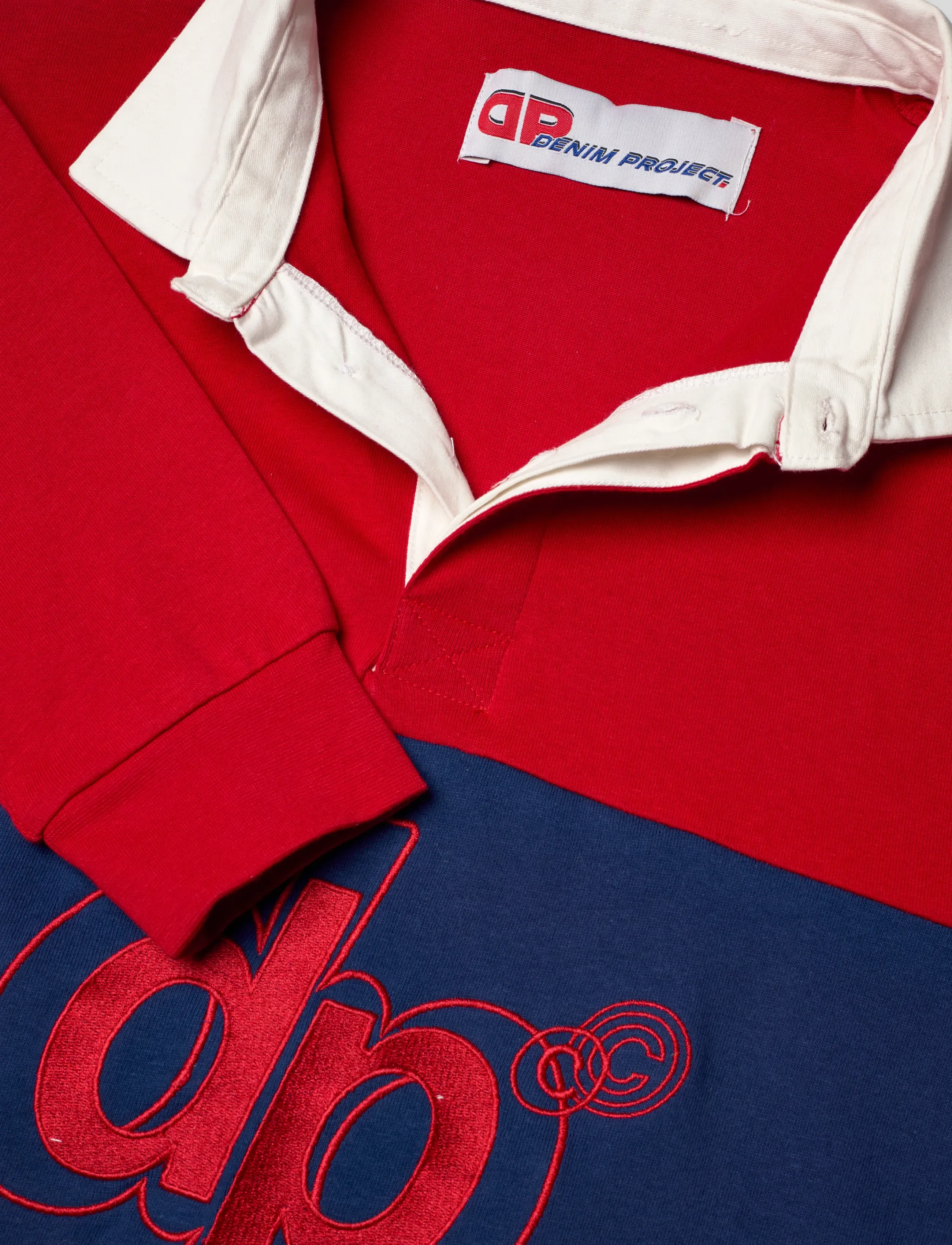 Denim Project - DP Noah Rugby Polo - die niedrigsten preise - 261 high navy/red - 2