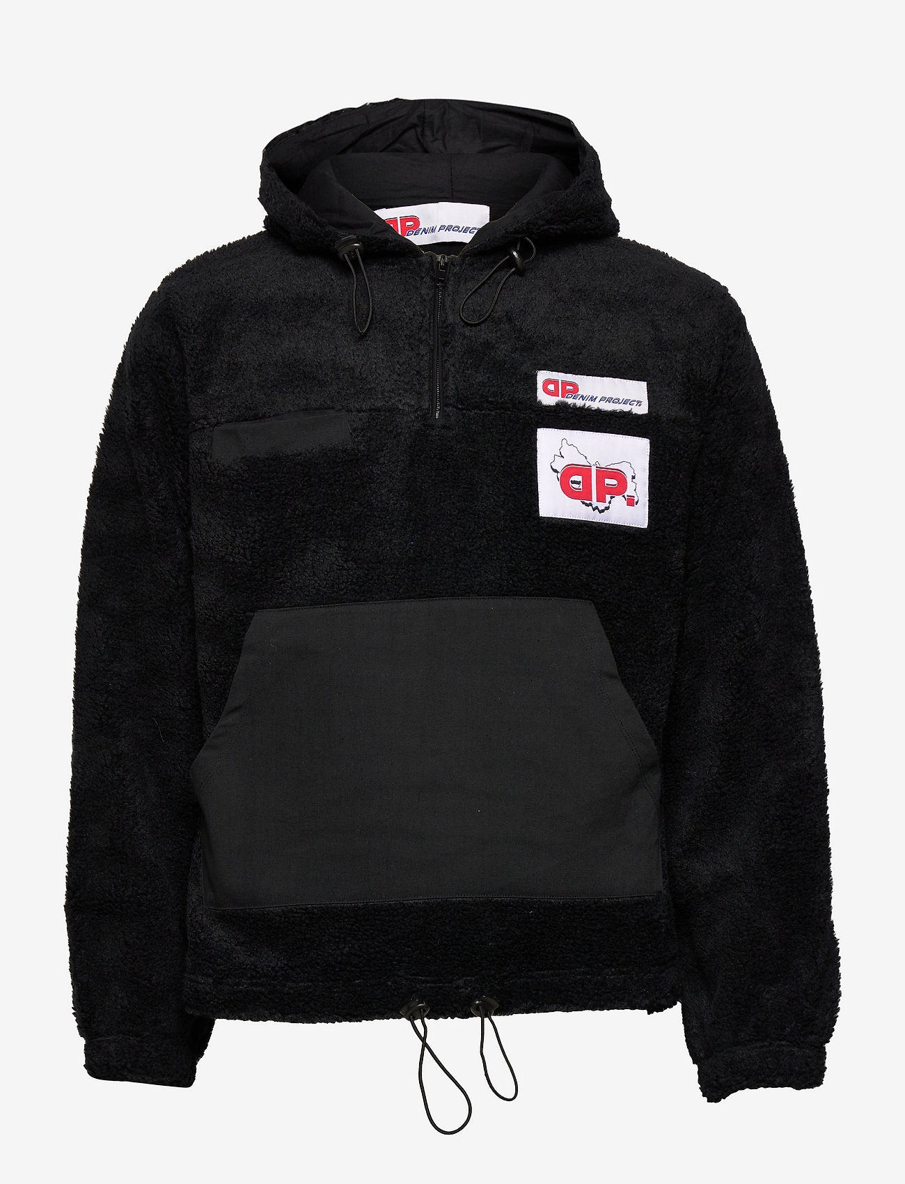 Denim Project DPACE FLEECE HOODIE - Kleidung - BLACK / black