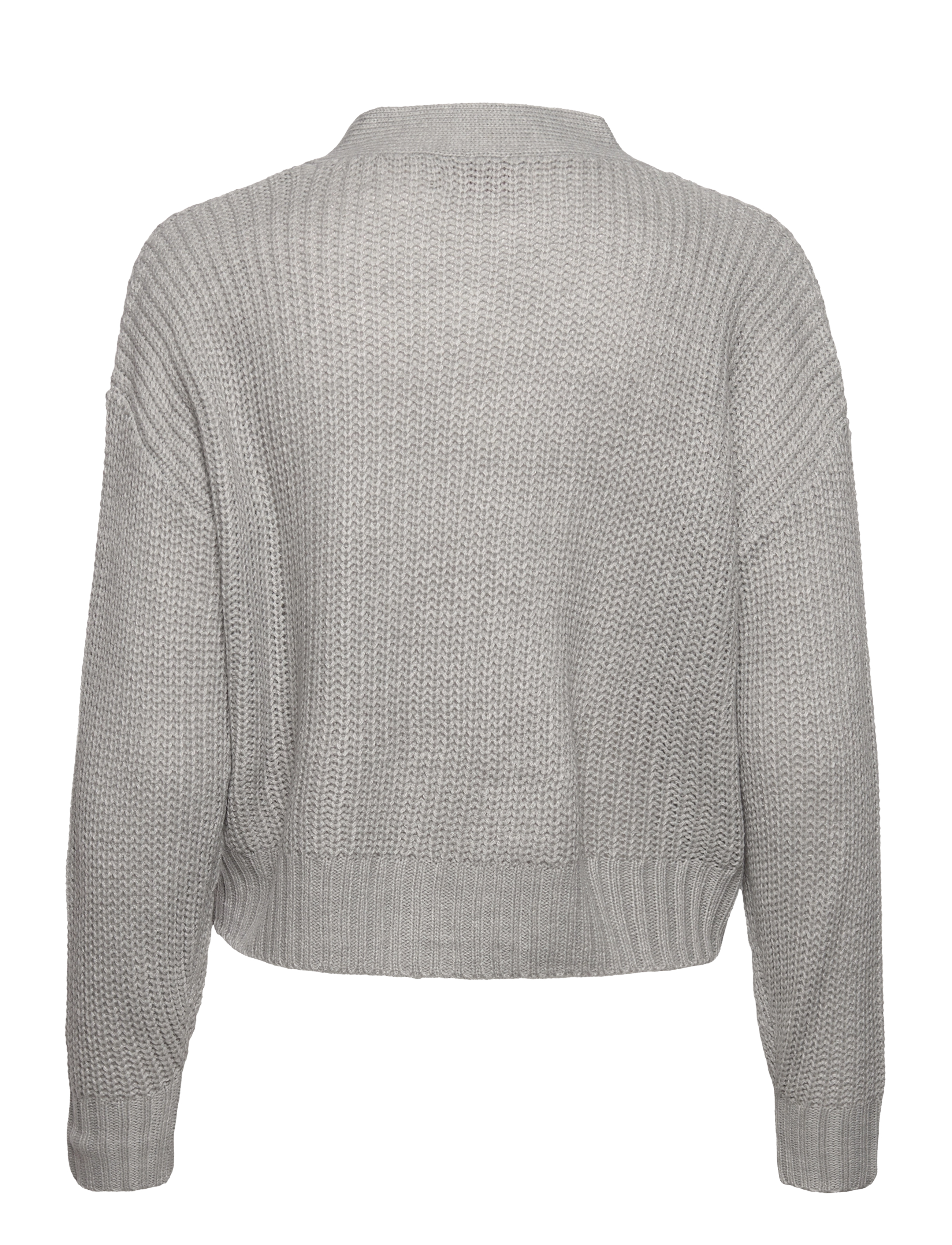 Denim project - DPWKNIT CARDIGAN - w025 light grey melange - 1
