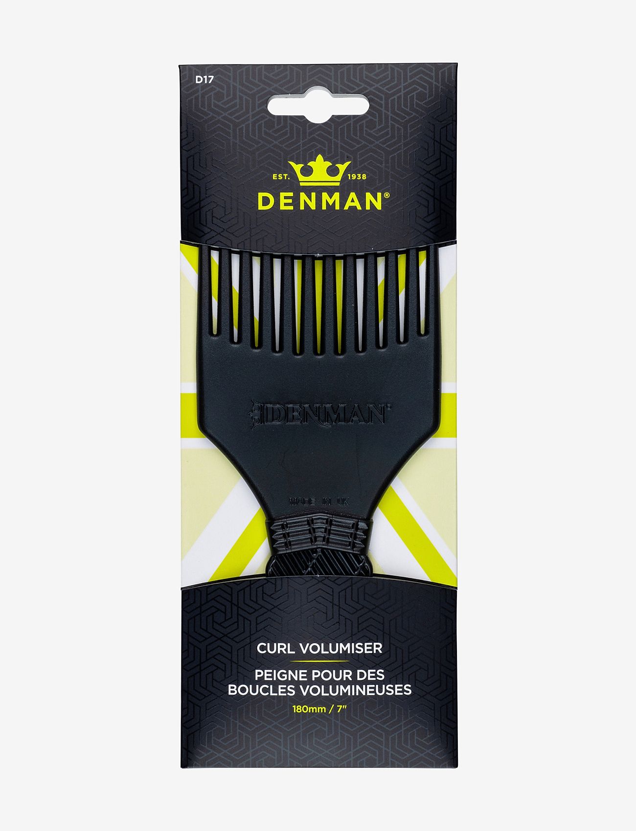 Denman - DENMAN D17 Curl Volumizer Black - greiður - black - 1