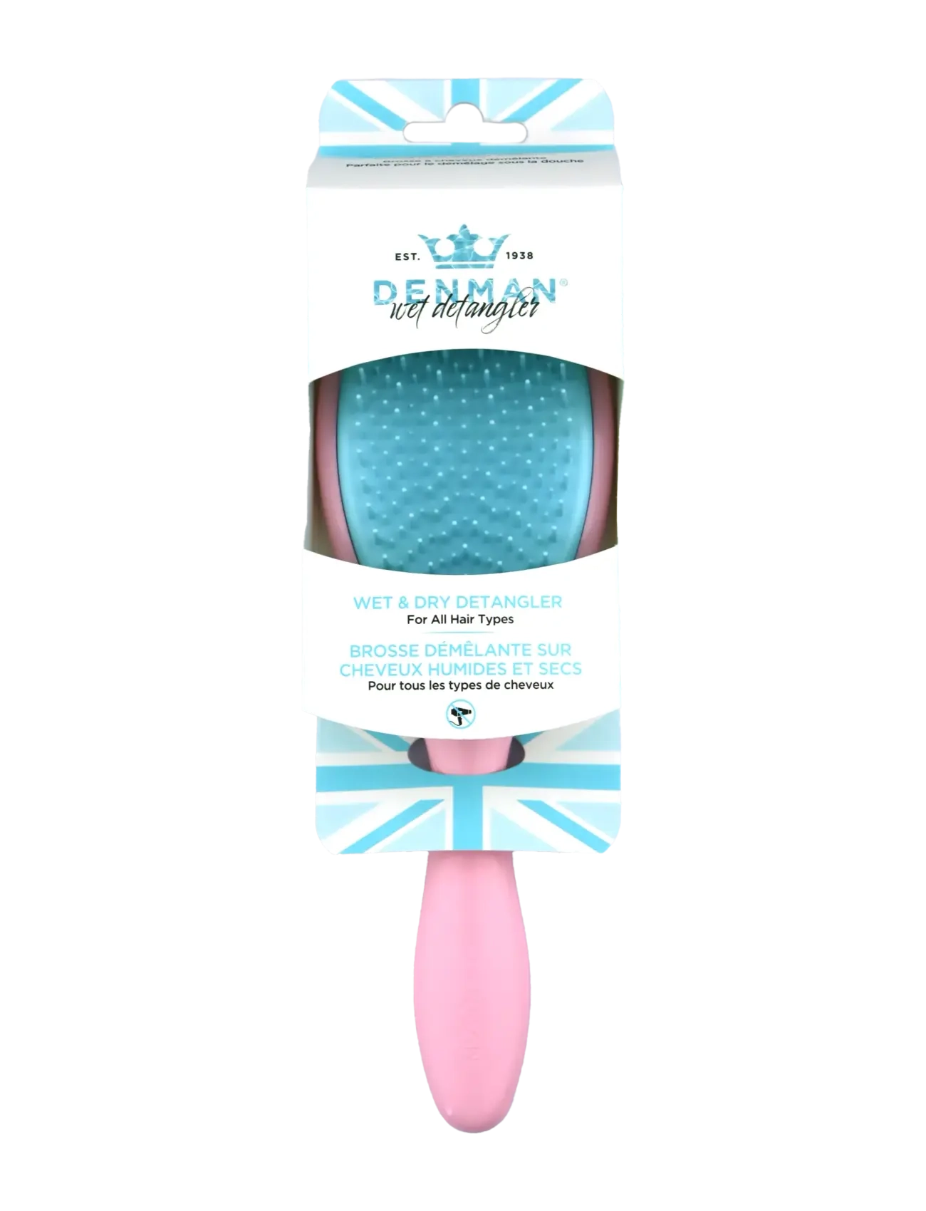 Denman - DENMAN D95 The Wet Detangler Pink Crush - udredningsbørster - pink - 1