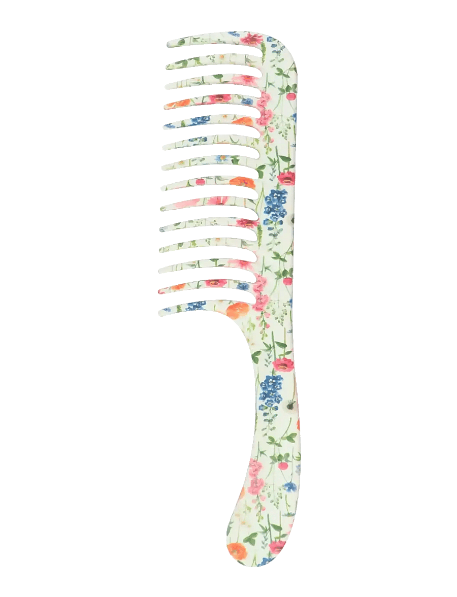 Denman - DENMAN Deluxe D28 Wide Tooth Detangler Comb Floral Fantasies - kammar - multi-colored - 0