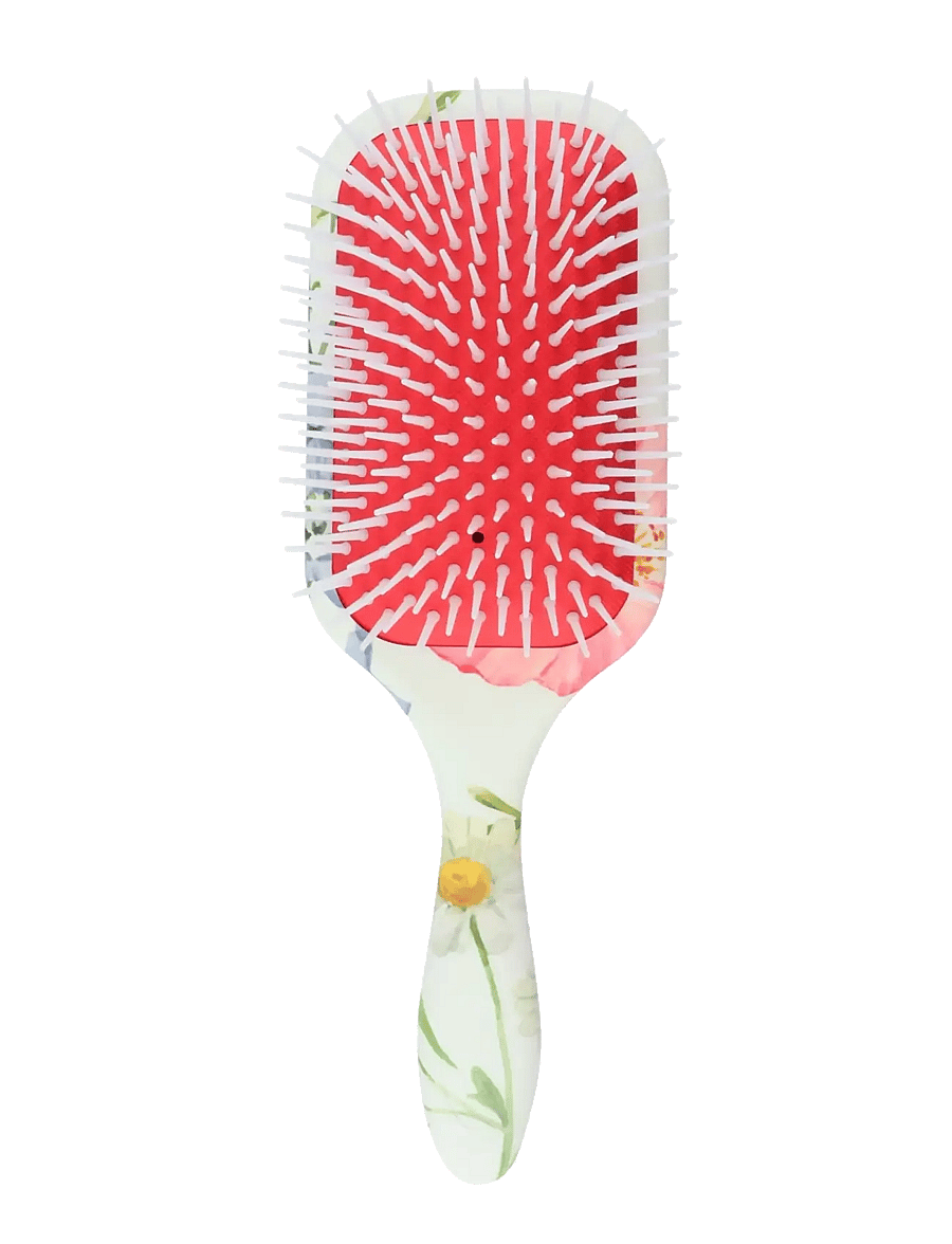 Denman - DENMAN Deluxe D38 Power Paddle Brush Floral Fantasies - paddelborste - multi-colored - 0