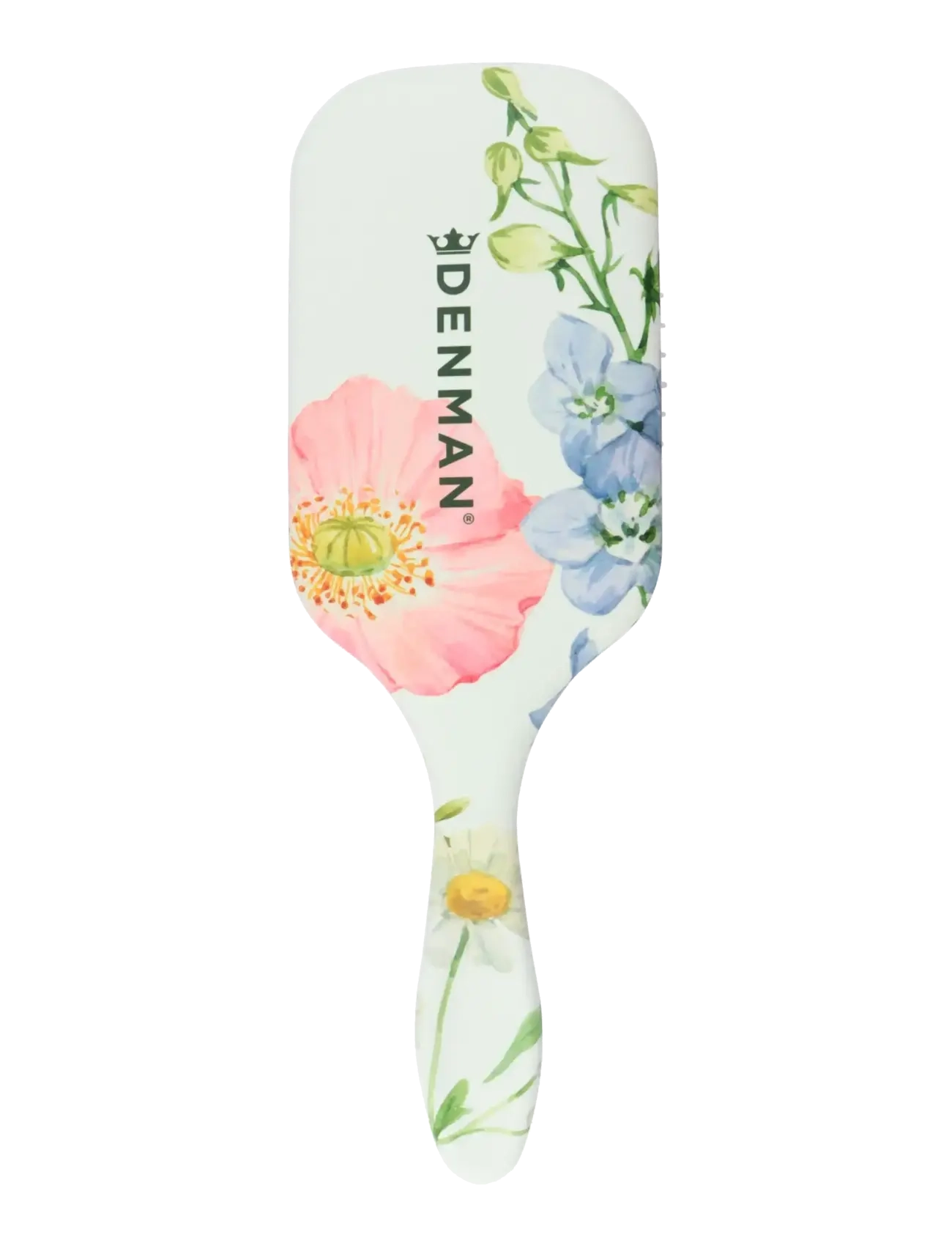 Denman - DENMAN Deluxe D38 Power Paddle Brush Floral Fantasies - paddelbørster - multi-colored - 1