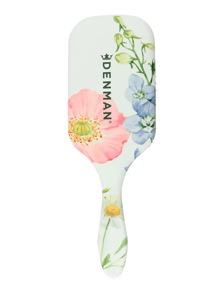 Denman - DENMAN Deluxe D38 Power Paddle Brush Floral Fantasies - paddelborste - multi-colored - 1