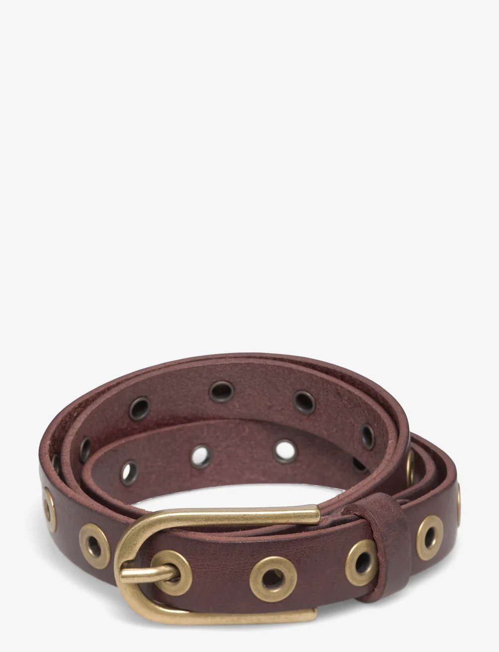 DEPECHE - Narrow belt - tavalliset vyöt - 161 dark brown - 0