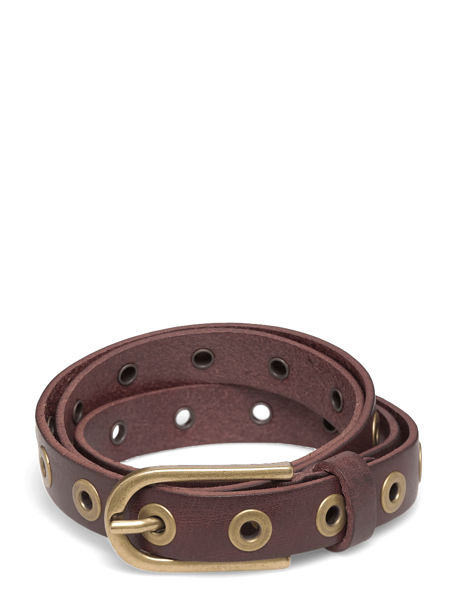 DEPECHE - Narrow belt - ledergürtel - 161 dark brown - 0