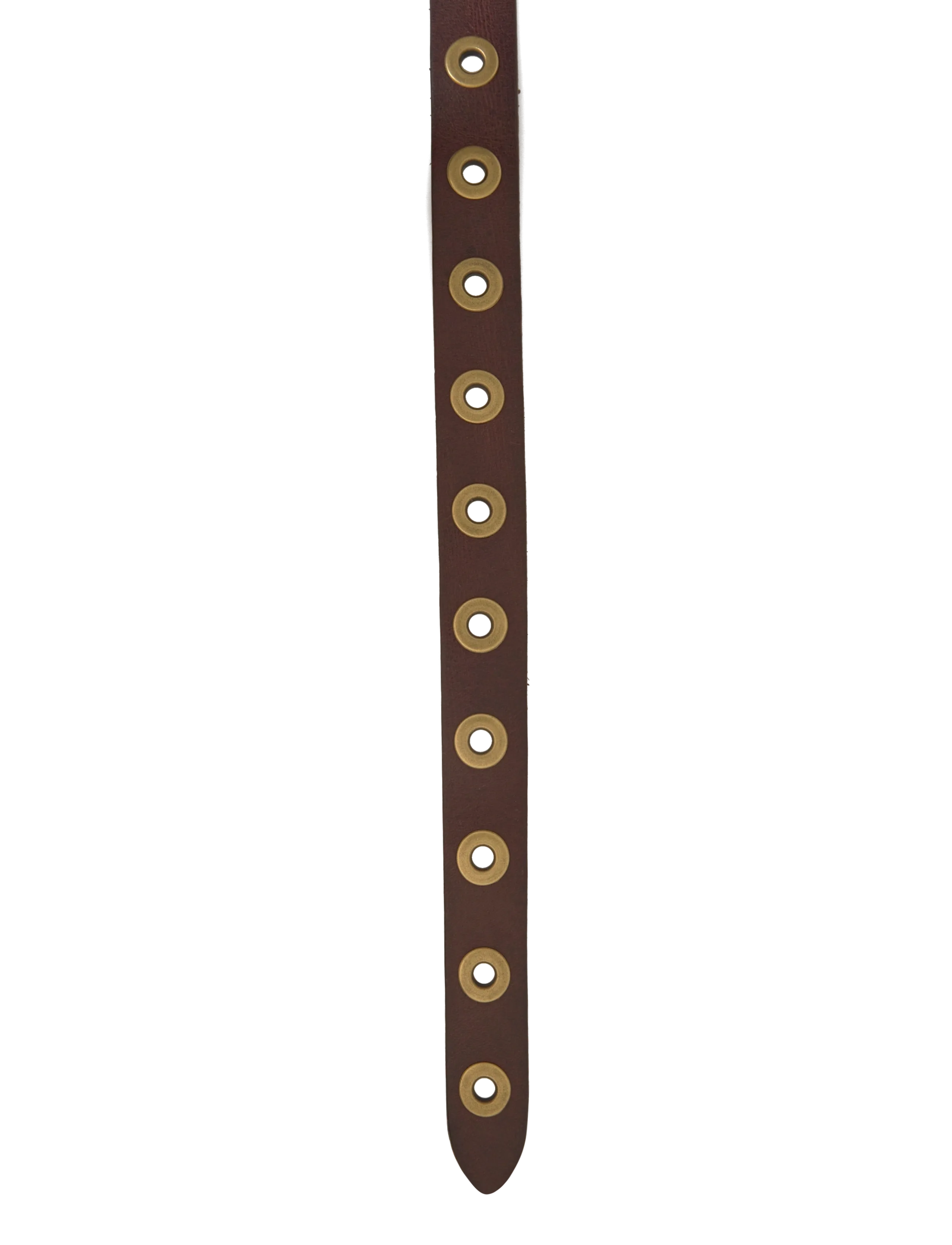 DEPECHE - Narrow belt - 161 dark brown - 2