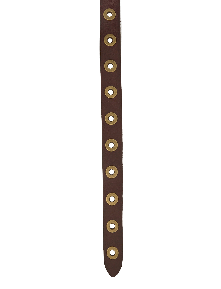 DEPECHE - Narrow belt - ledergürtel - 161 dark brown - 2