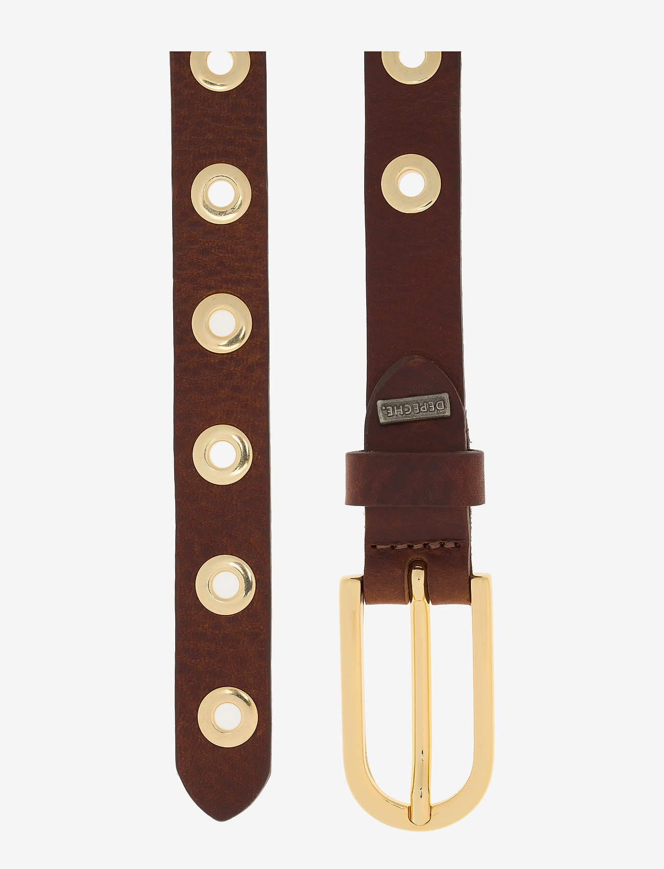 DEPECHE - Narrow belt - brown - 1