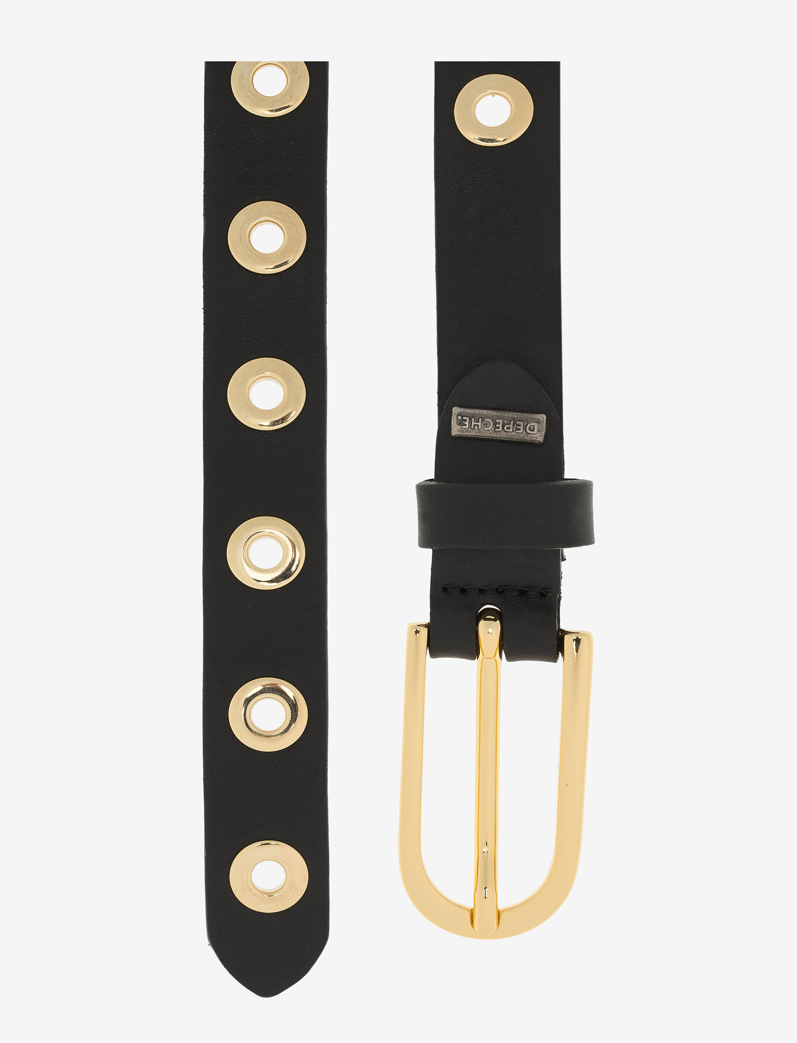 DEPECHE - Narrow belt - belts - gold - 1