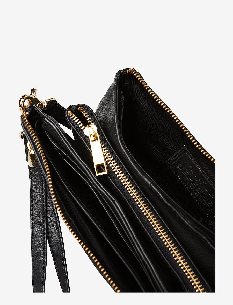 DEPECHE - Golden Chic Clutch - alltags-style - black - 3