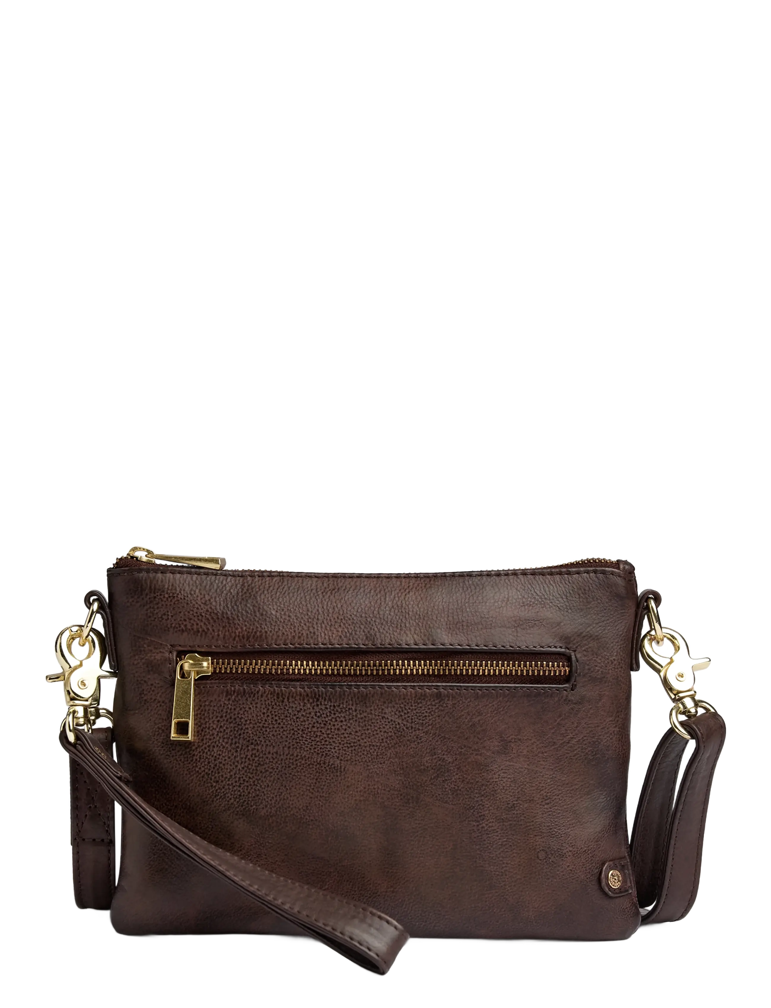 DEPECHE Golden Chic Small Bag / Clutch, One Size, Bags, Braun - Crossbody Frauen