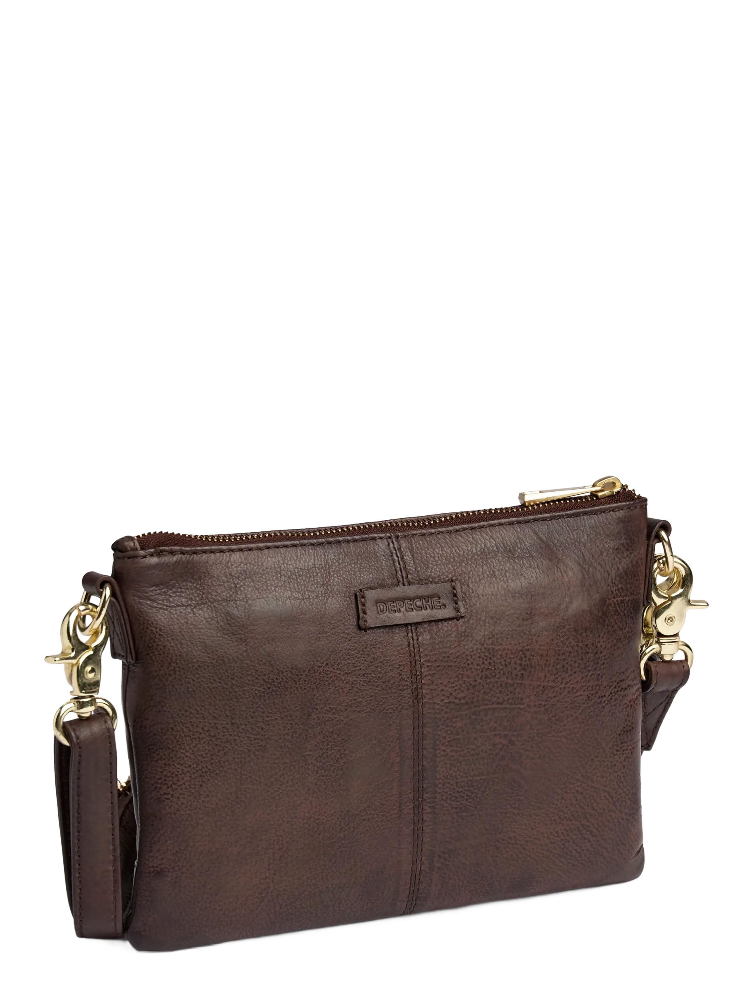 DEPECHE - Golden Chic Small bag / Clutch - umhängetaschen - 106 coffee - 1