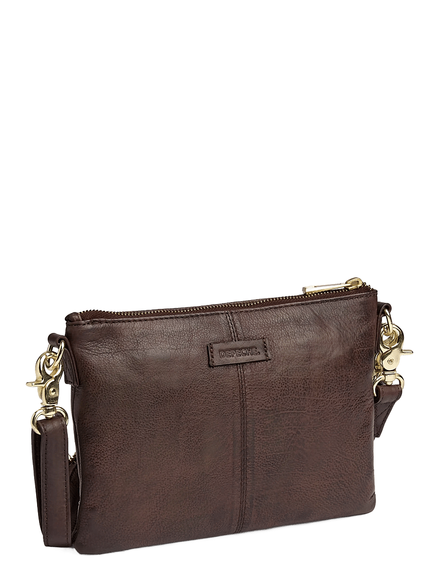DEPECHE - Golden Chic Small bag / Clutch - umhängetaschen - 106 coffee - 1