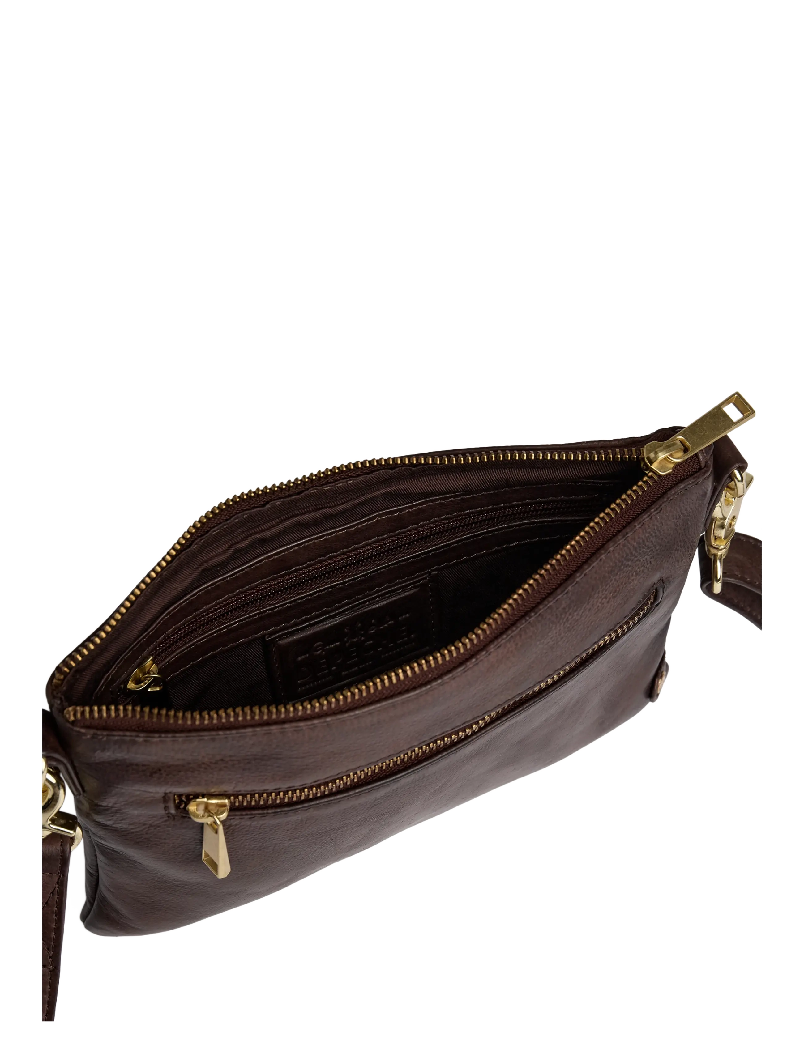 DEPECHE - Golden Chic Small bag / Clutch - umhängetaschen - 106 coffee - 2