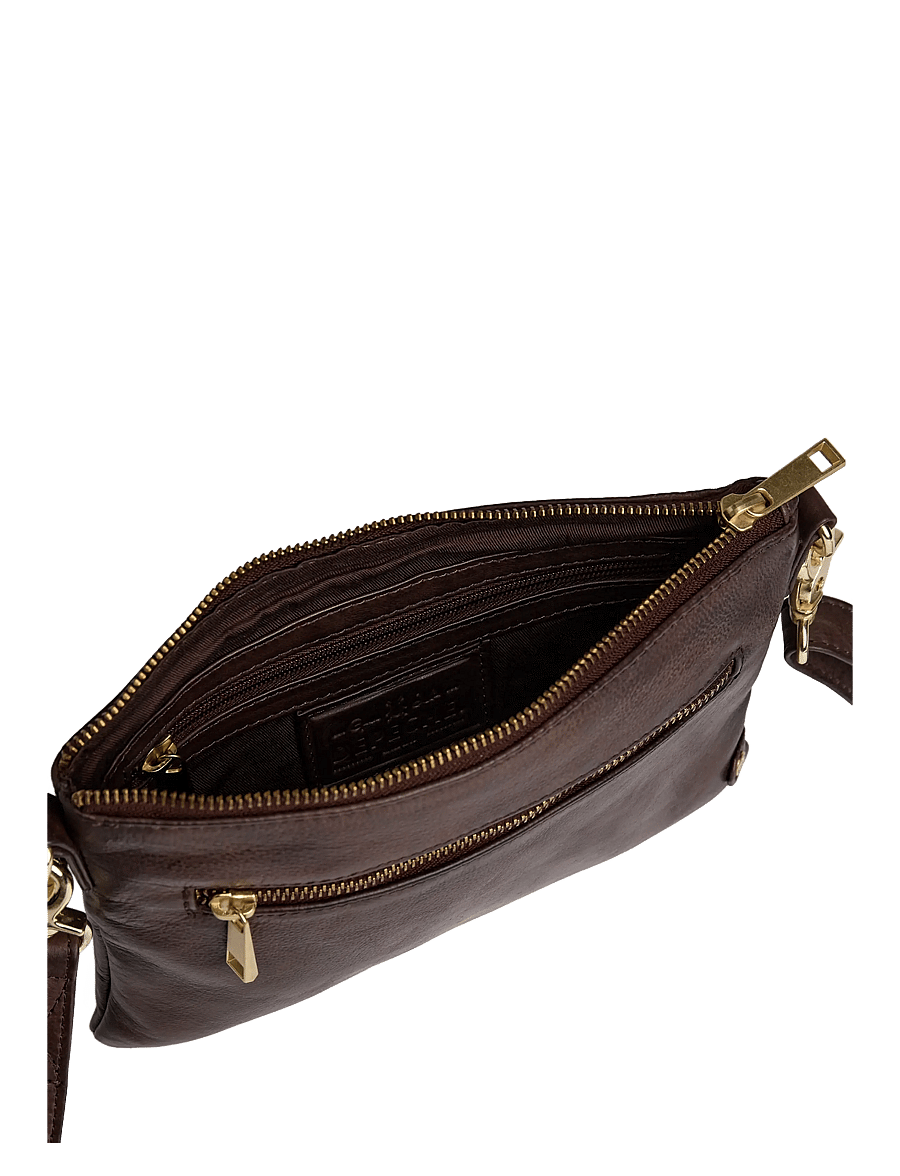 DEPECHE - Golden Chic Small bag / Clutch - umhängetaschen - 106 coffee - 2