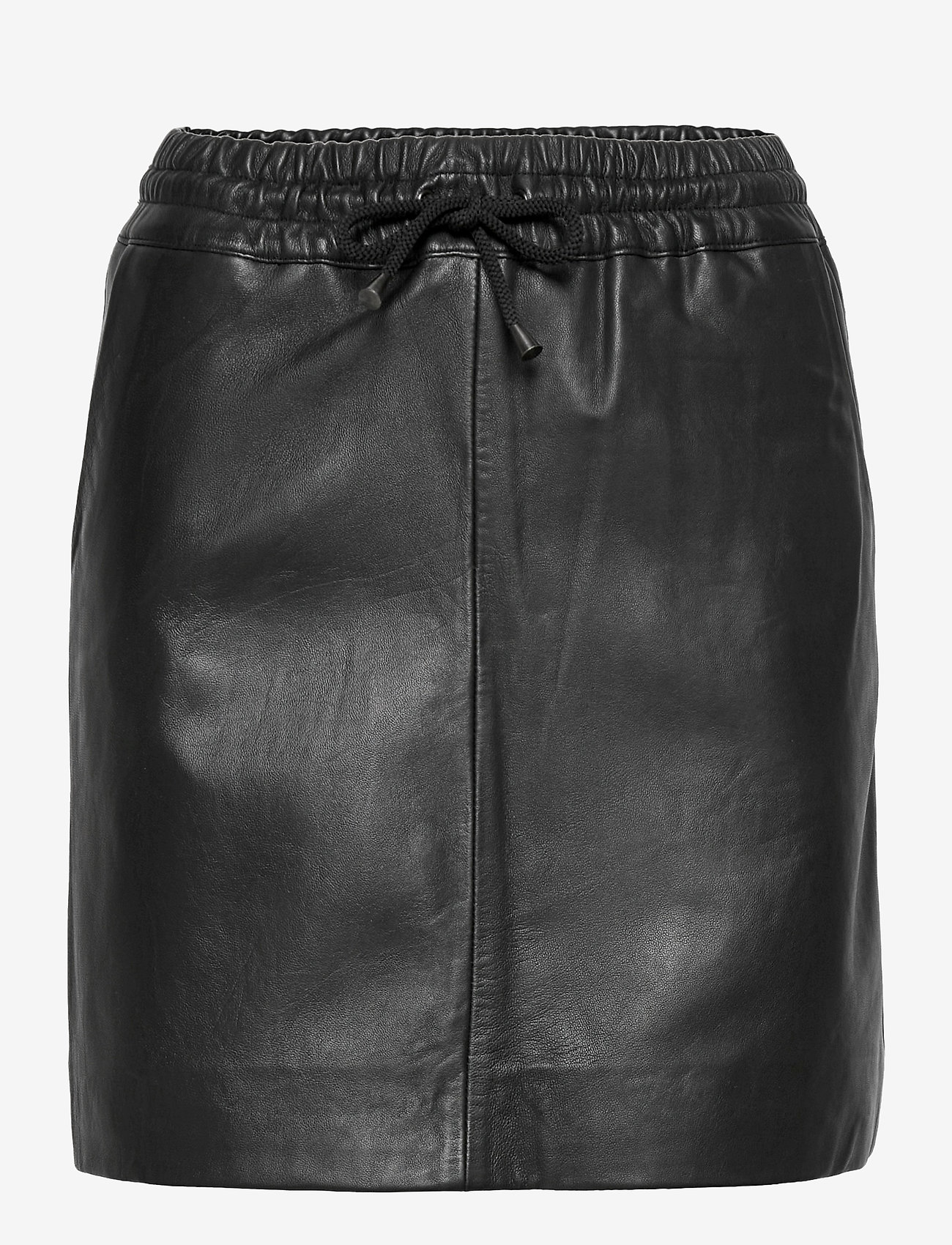 DEPECHE - Skirt with smock waist - 099 black (nero) - 0