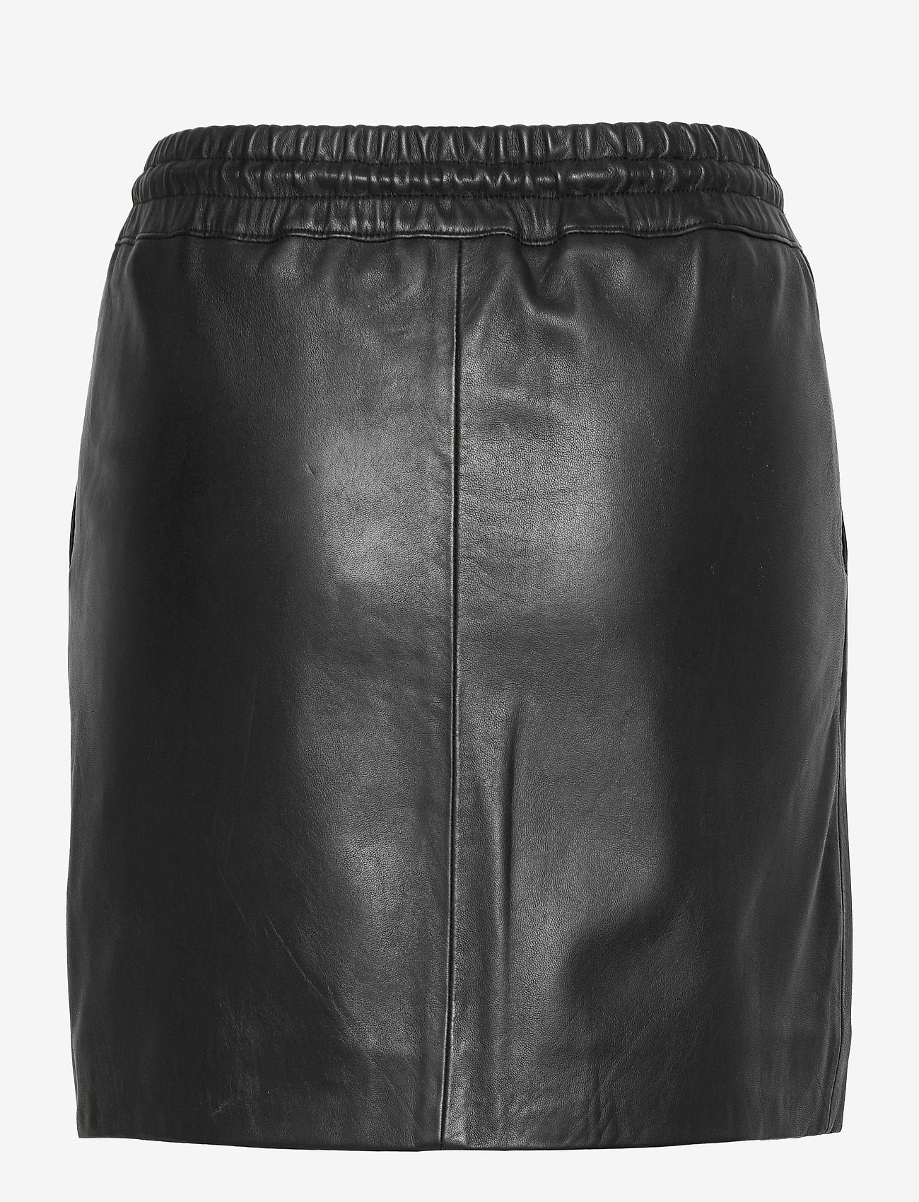 DEPECHE - Skirt with smock waist - 099 black (nero) - 1