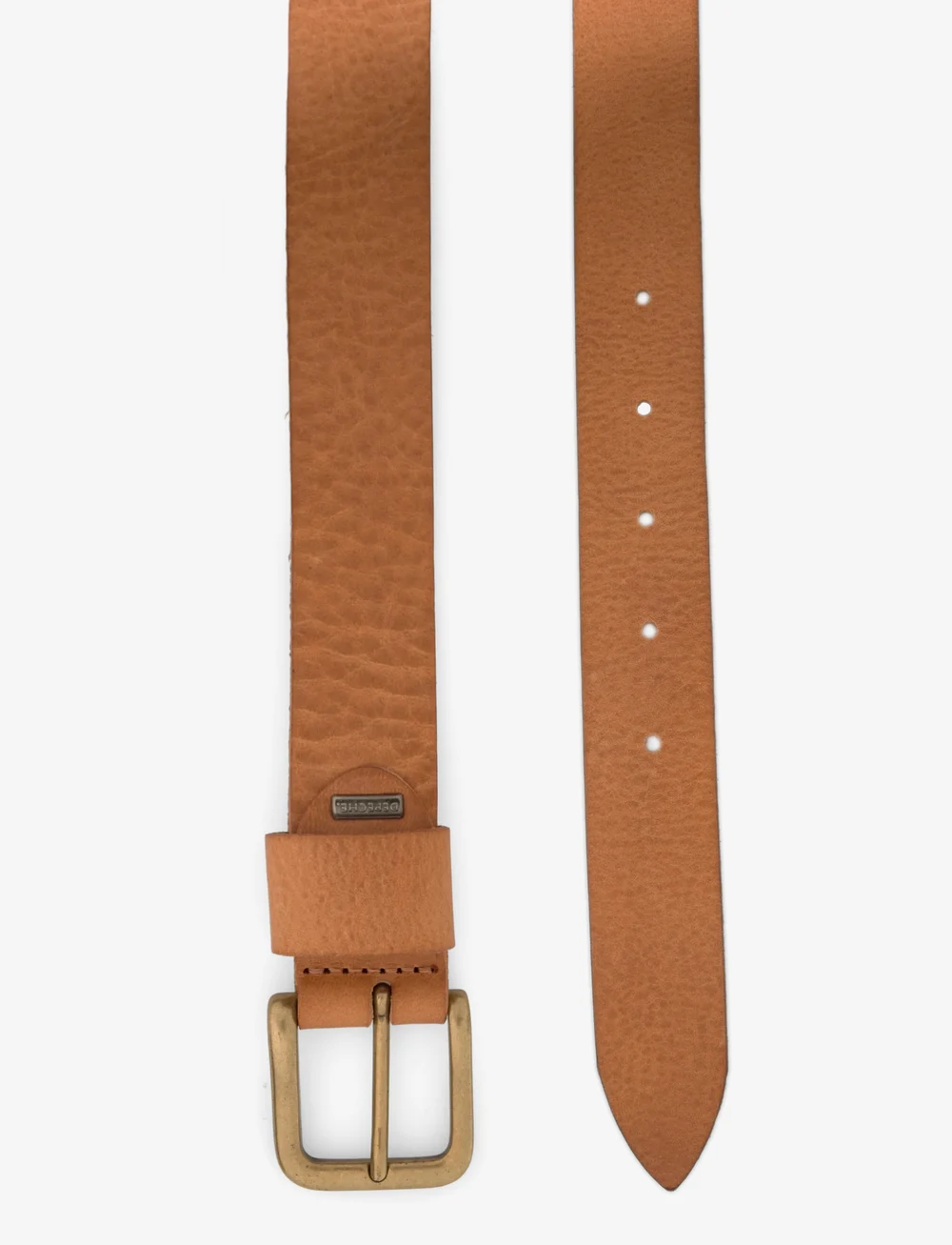 DEPECHE - Jeans belt - casual bælter - 153 cognac/brass - 1