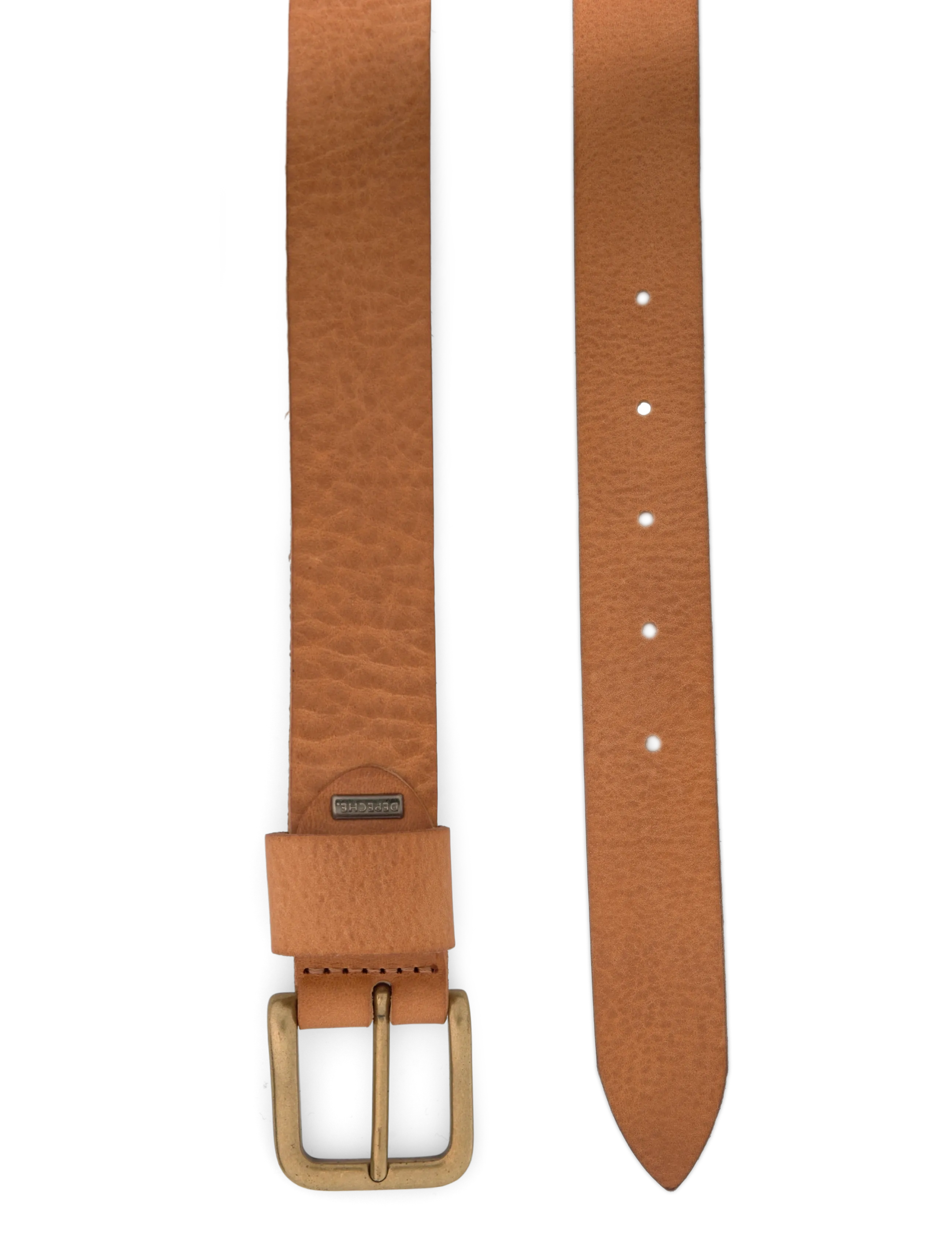 DEPECHE - Jeans belt - women - 153 cognac/brass - 1