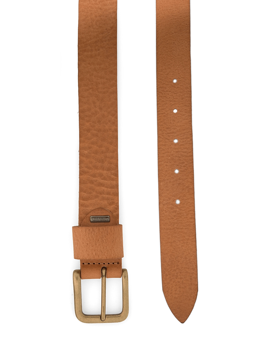 DEPECHE - Jeans belt - ledergürtel - 153 cognac/brass - 1