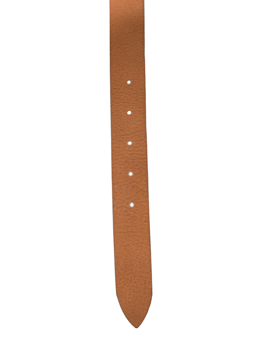 DEPECHE - Jeans belt - ledergürtel - 153 cognac/brass - 2