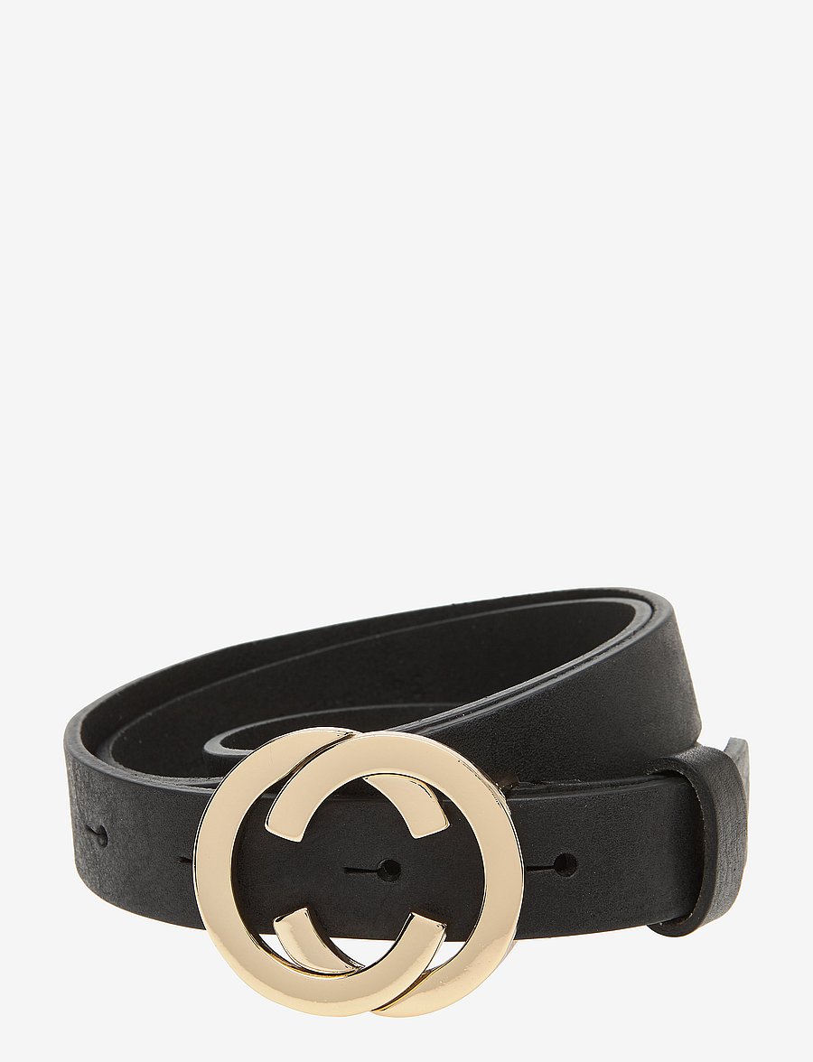 DEPECHE - Jeans belt - nahkrihmad - 097 gold - 0