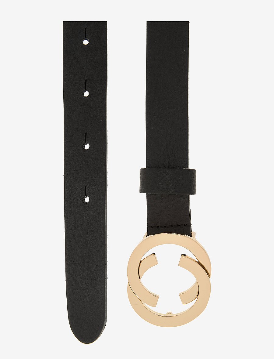 DEPECHE - Jeans belt - nahkrihmad - 097 gold - 1