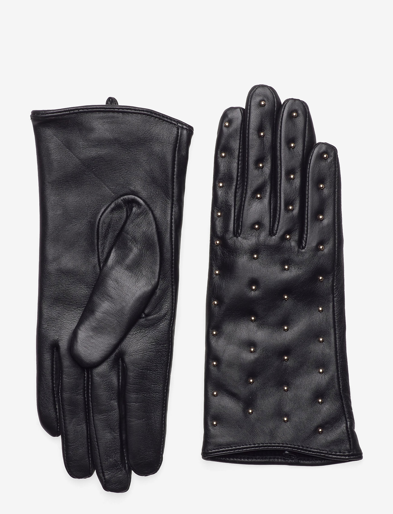 DEPECHE - Gloves with studs - 097 gold (platino) - 0