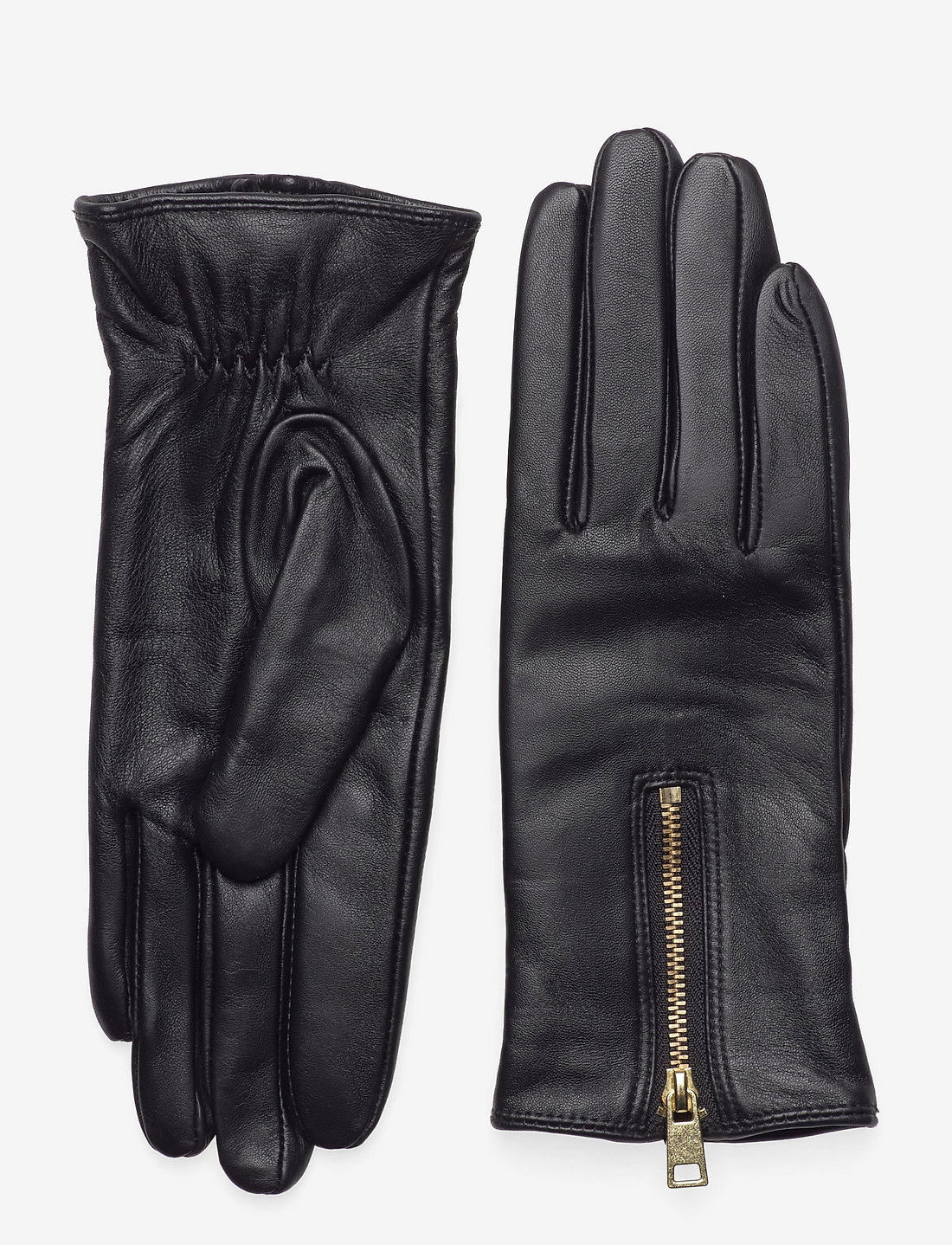 DEPECHE - Gloves with zipper - everyday style - 097 gold (platino) - 0