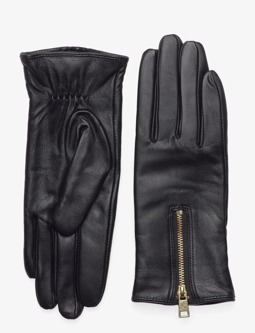 DEPECHE - Gloves with zipper - fingervantar - 097 gold (platino) - 0