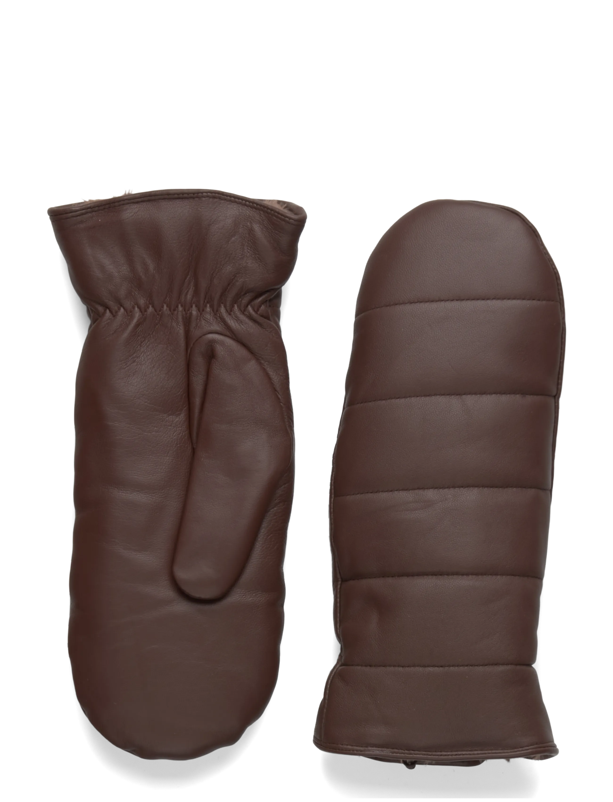 DEPECHE Mittens, Quiltede Luffer, Brun, Str: 7