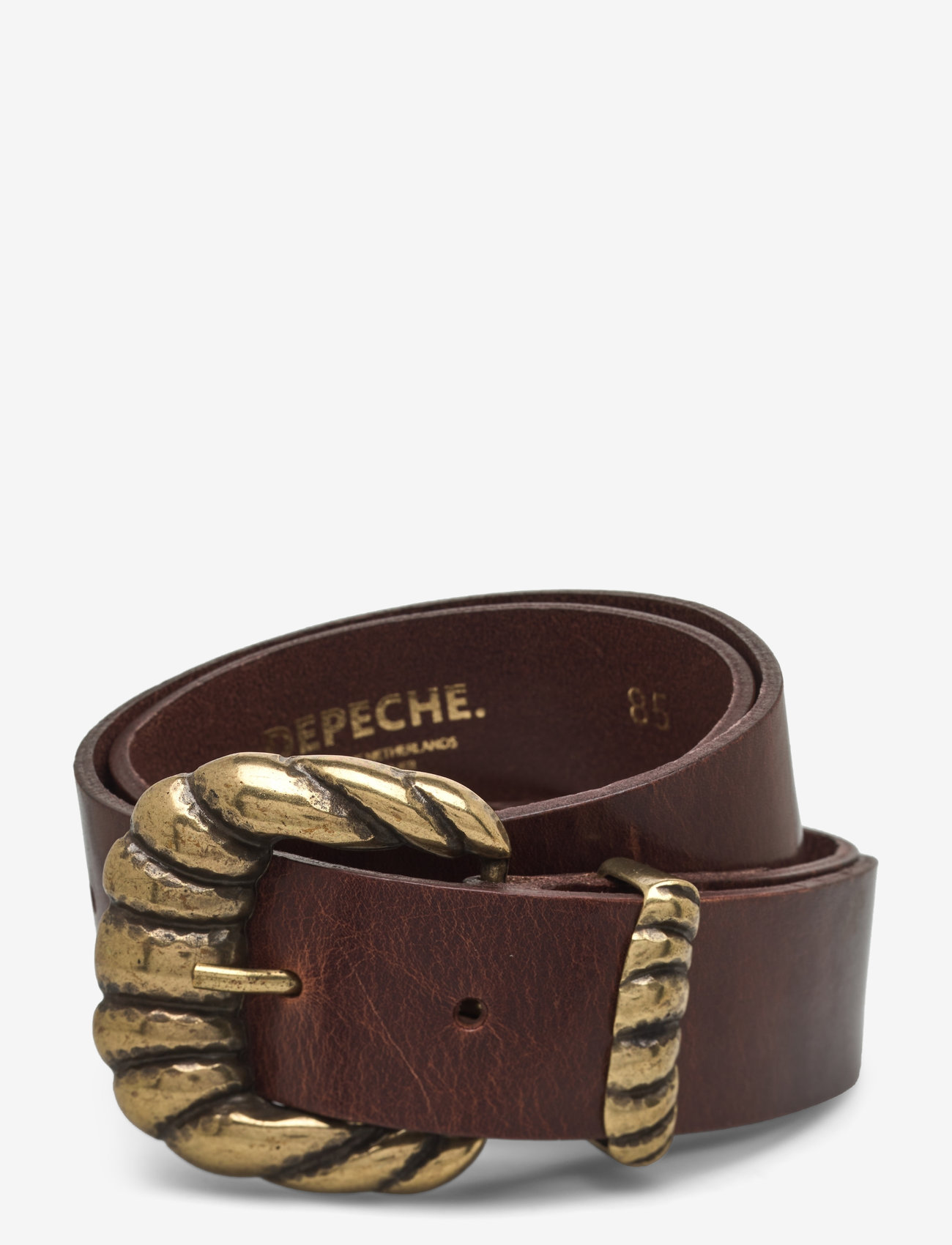 DEPECHE - Jeans belt - 161 dark brown - 0