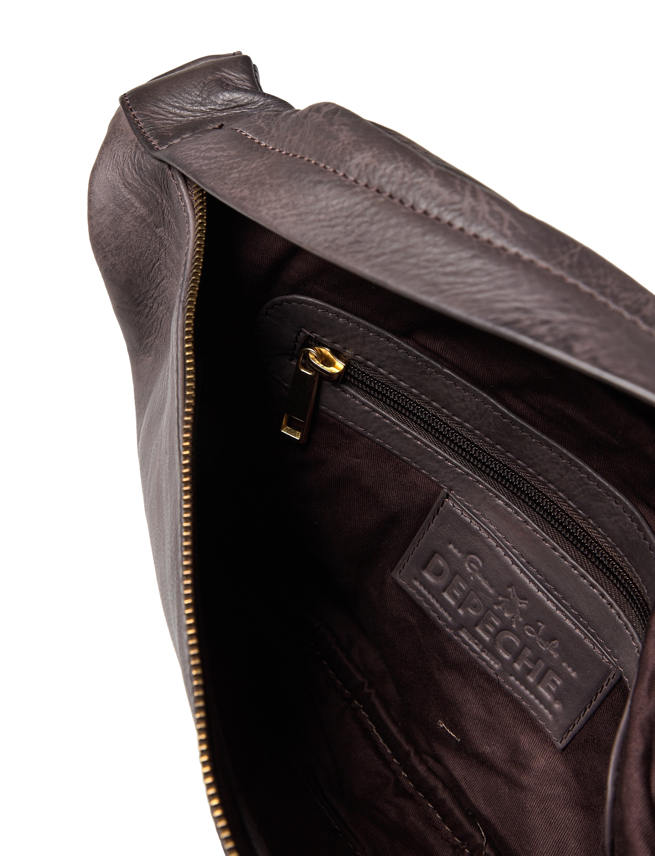 DEPECHE - Bumbag - 161 dark brown - 3